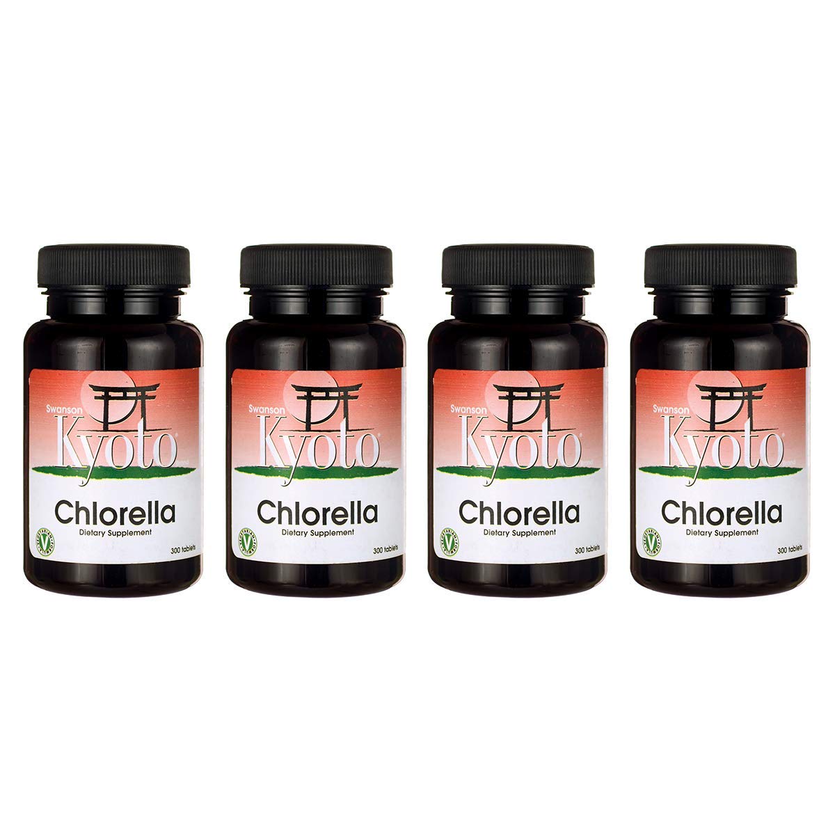 Swanson Christian Products Chlorella 194 mg 300 Tabs 4 Pack