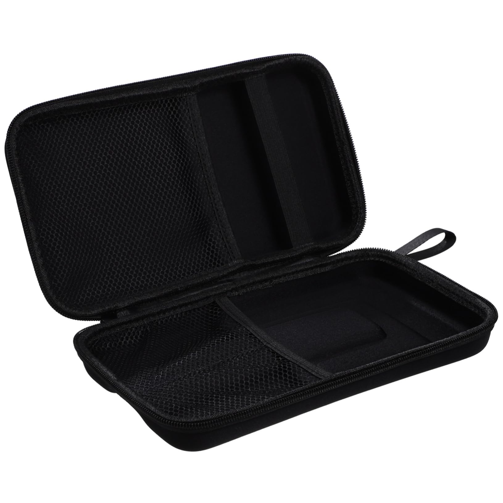 HANABASS Microphone Carrying Case Portable Hard Storage Bag for Microphone with Creative Zipper Design Dual Internal Slots for Receiver and Microphones Travel Friendly Protective Case