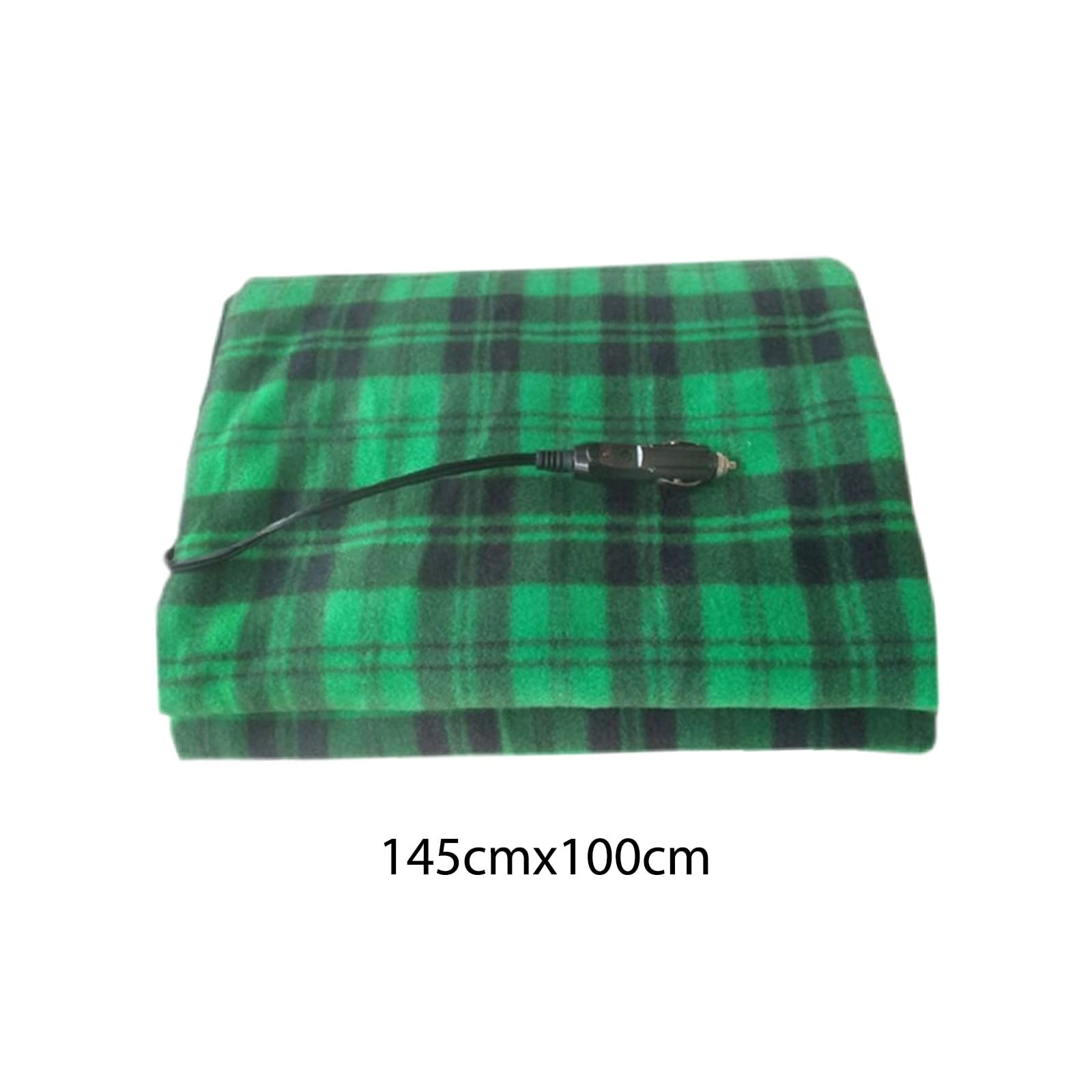 12V Cozy Heated Blanket Cold Weather Fleece Car Blanket 2 Niveles de Calor Manta eléctrica Calentamiento rápido Calefacción para el Coche 145x100cm