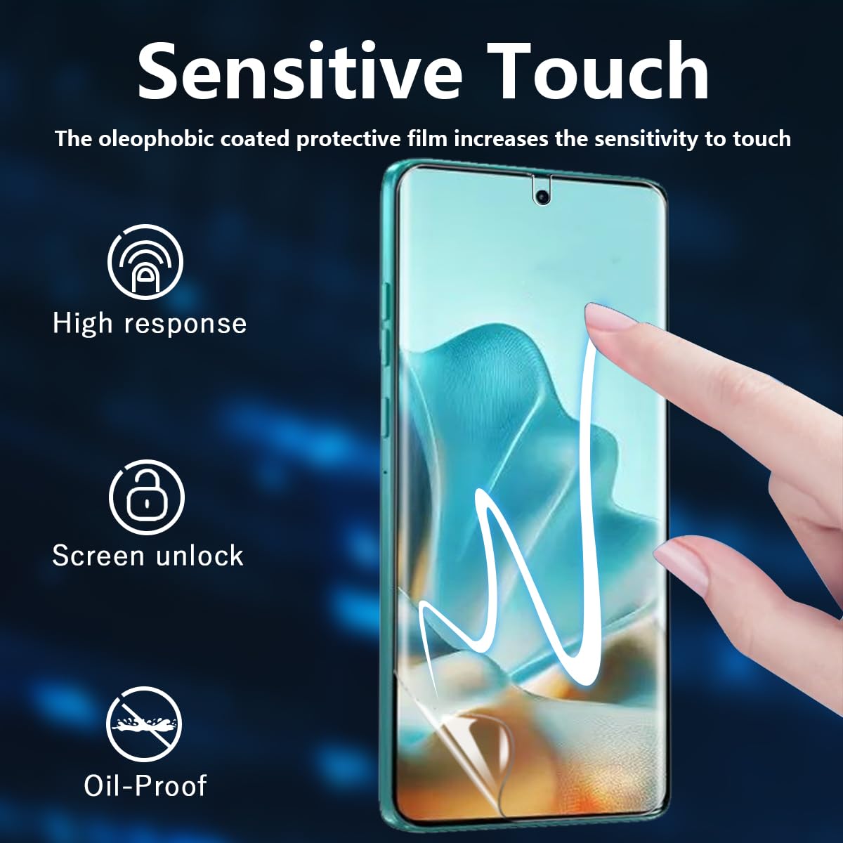 Pellicola Protettiva Idrogel TPU Per Motorola Moto Edge 40 Pro (2 Pezzi) - Morbida, Anti Graffio, Autoriparante, 0.22mm, Kit Installazione - 5