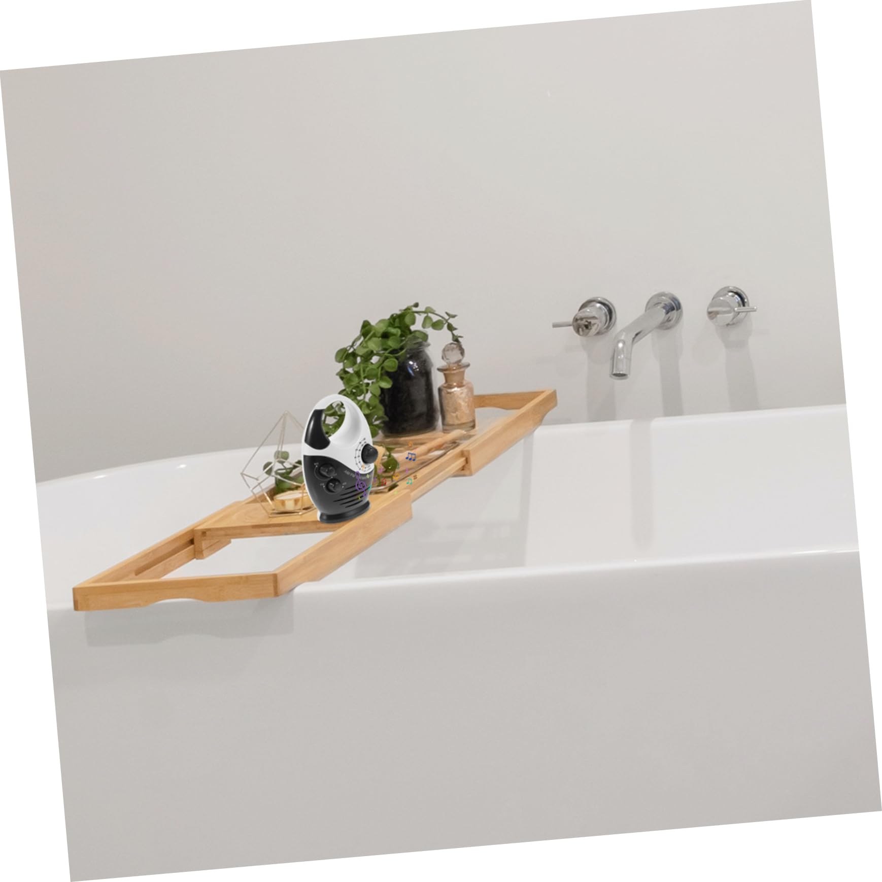 Uonlytech Wasserdichtes Duschradio Mit Tragbarem Lautsprecher Und Griff Kompaktes Mini Radio Für Badezimmer Dusche Und Outdoor Batteriebetriebenes Bad Radio Für Zuhause Und Büro
