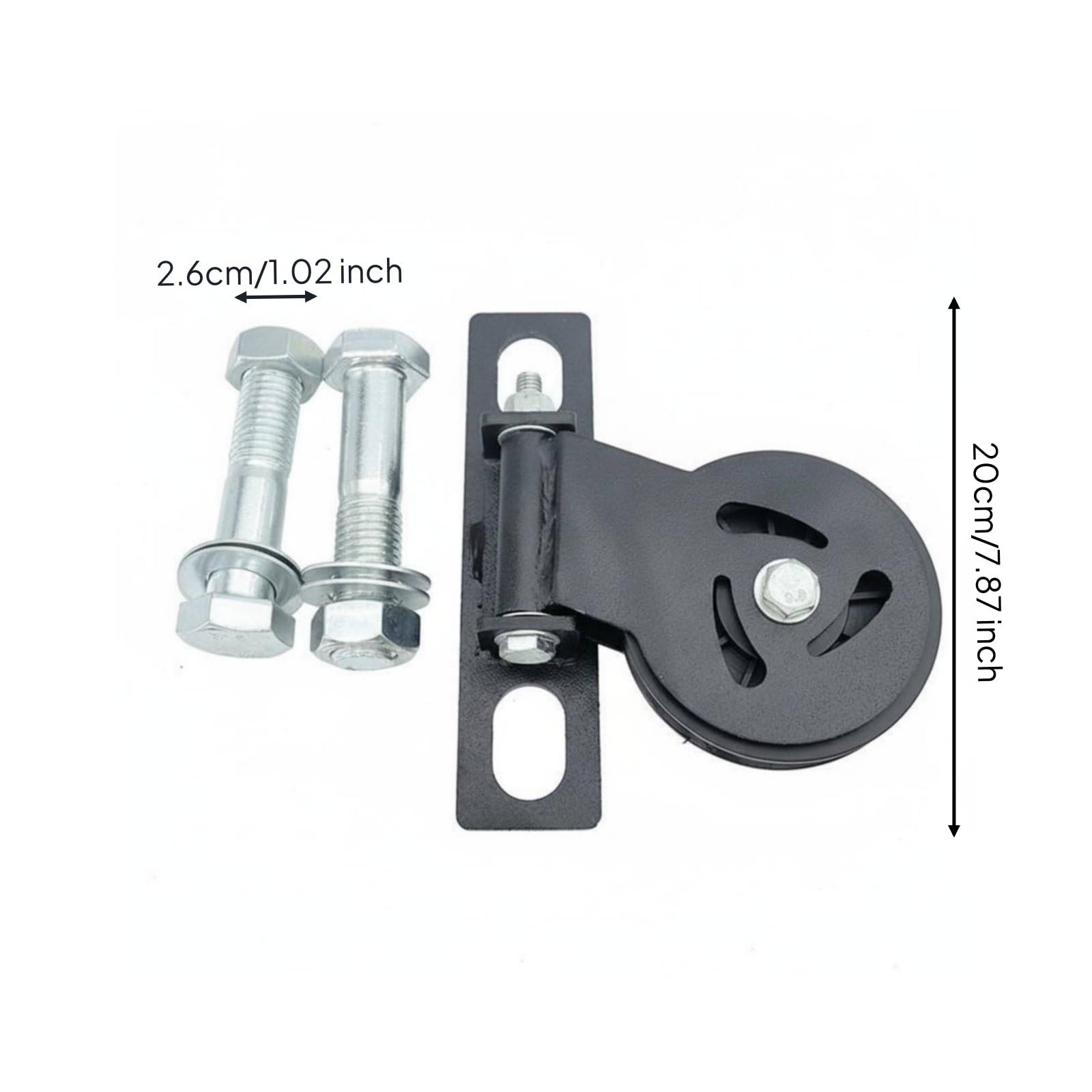 Fitness Umlenkrolle Seilzugrolle Kabelzug Aufsatz Rack Zubehör Kraftturm Modul mit Leisem Betrieb Und 360 Grad Beweglichkeit für Wohnungstraining Power Rack Home Gym , 26MM , Style to 4