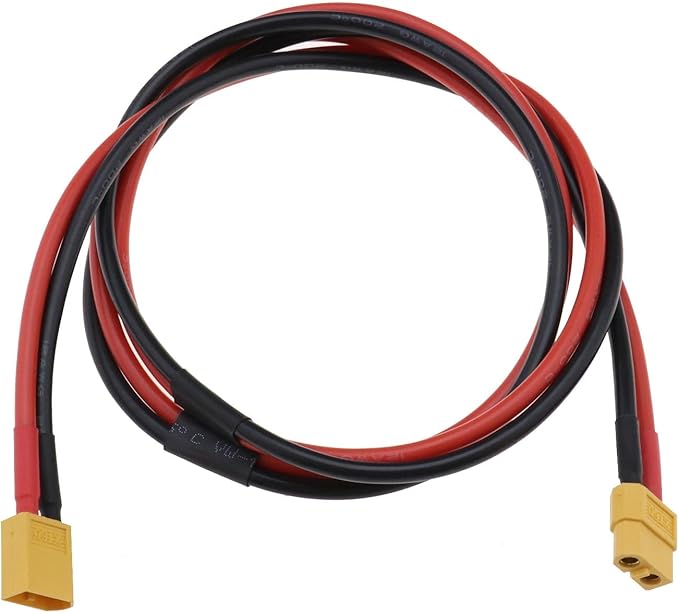 CY Câble D'alimentation XT60 Mâle Vers Femelle 12 AWG Connecteur De Câble D'extension Pour Batterie RC Portable Panneau Solaire