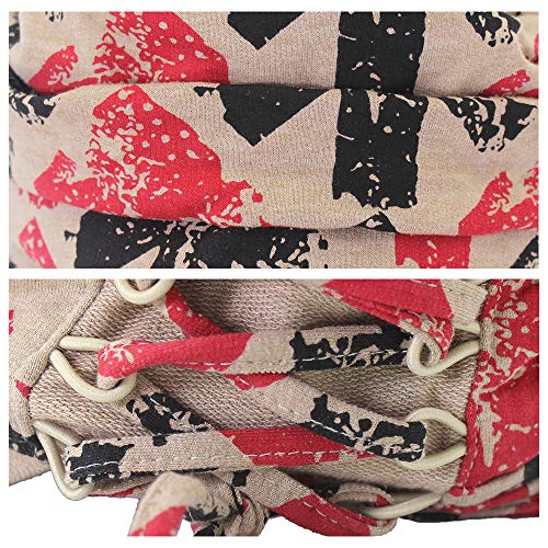 SINLOOG Novel Dad Hat, Pleated Drawstring Knitted Trucker Cap Unisex Lovers Outdoor Baseball Cap - Image 3