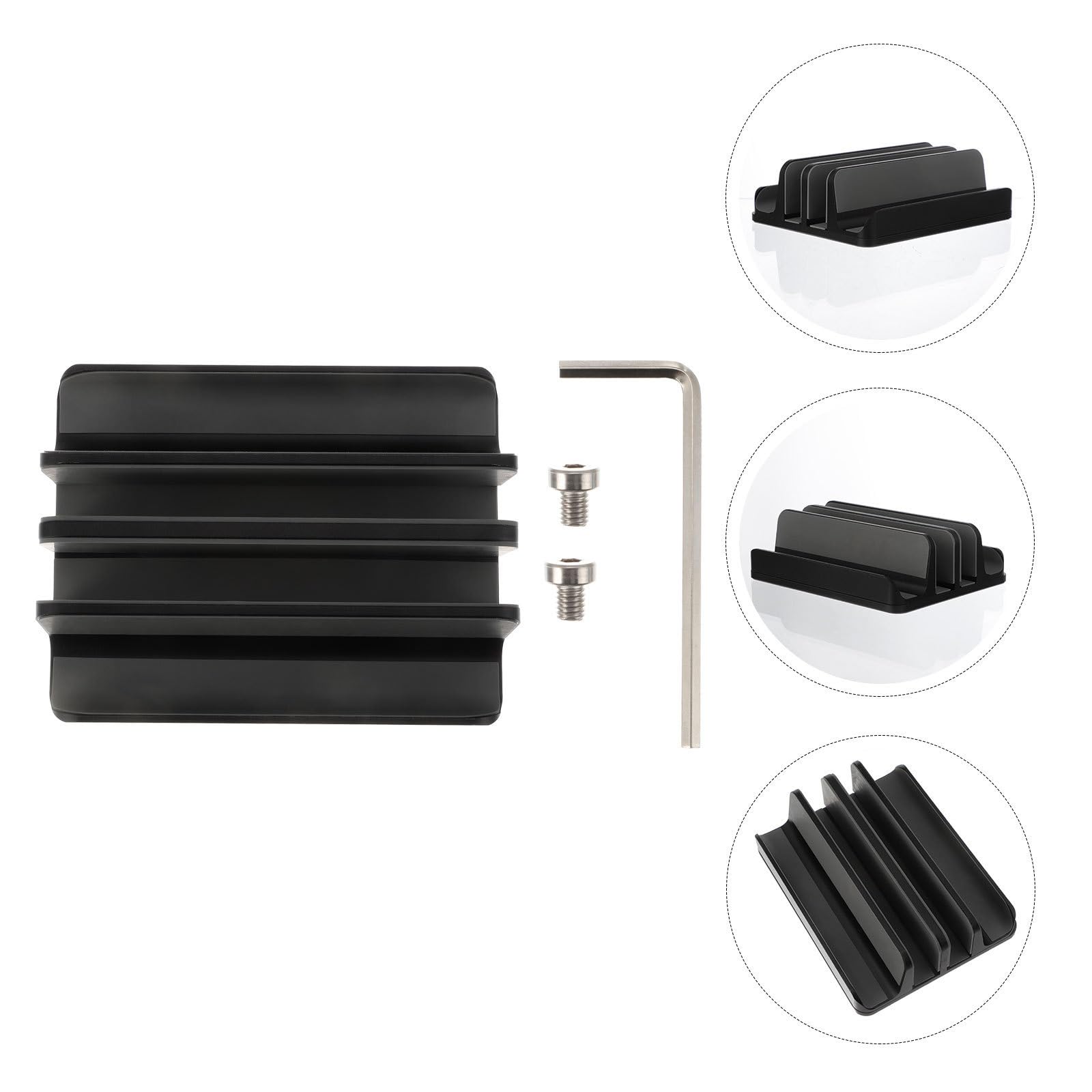 MAGICLULU Lega di Alluminio Supporto Verticale per Laptop, Nero, Leggero