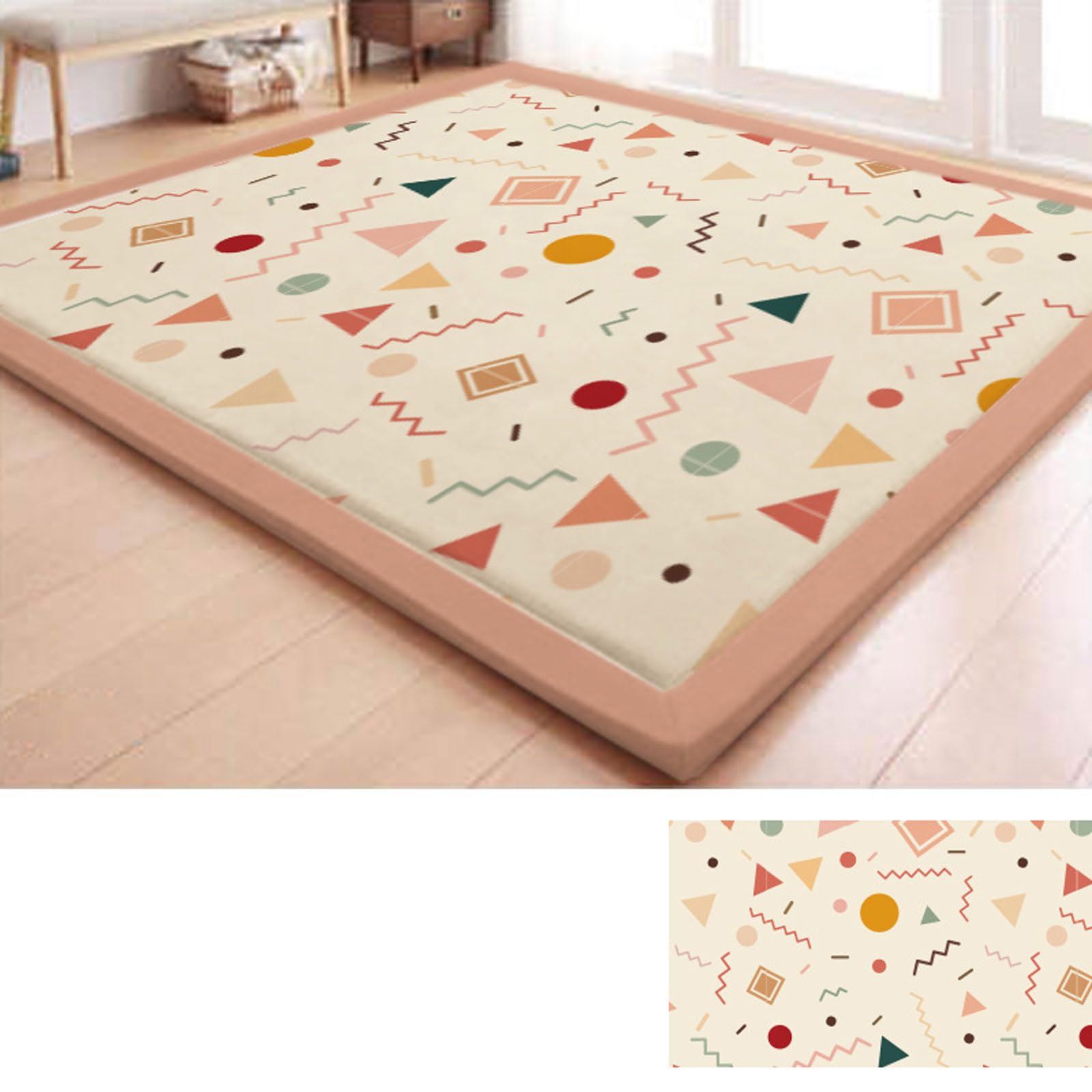 Tapis en mousse à mémoire de forme de chambre pour lit et salon