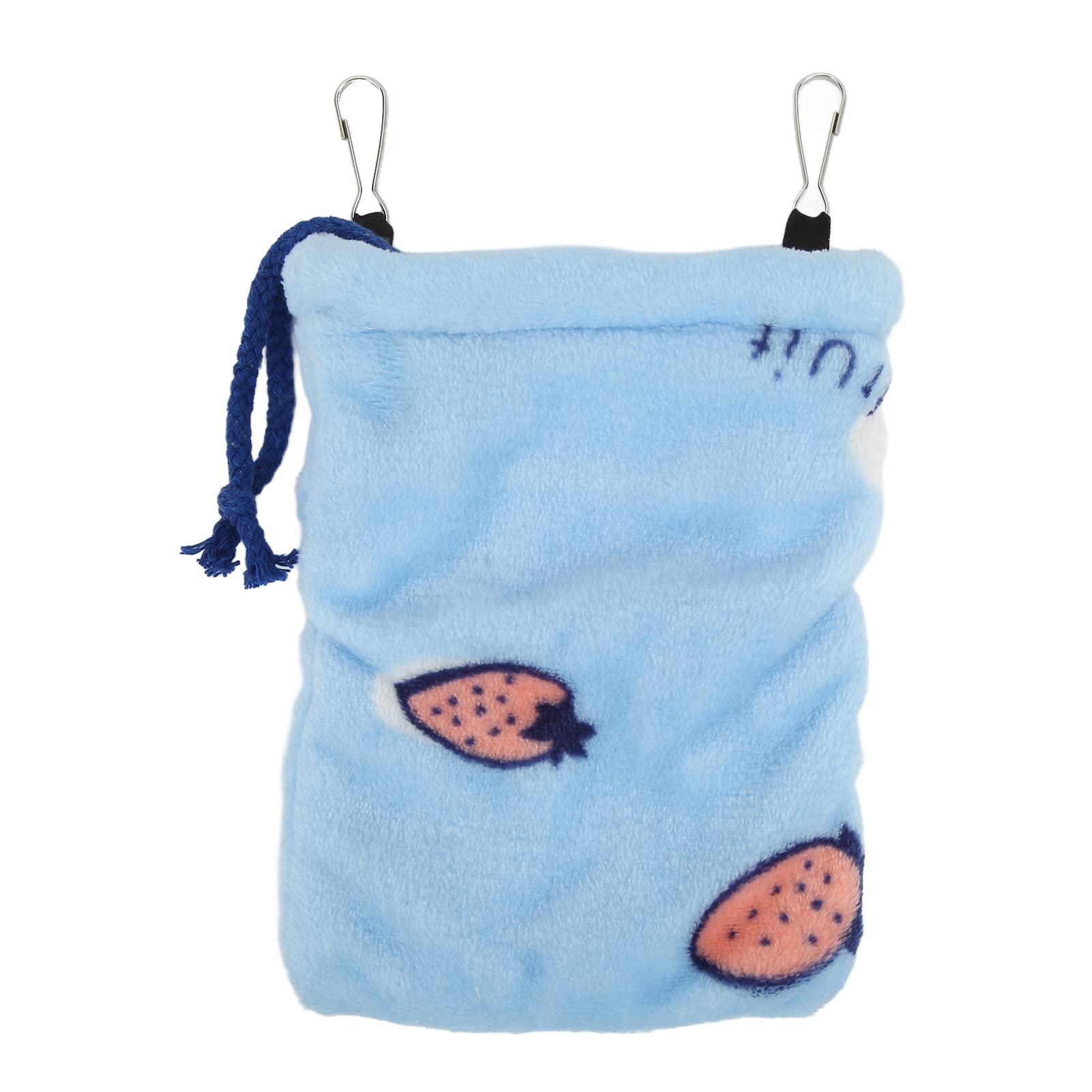 Pssopp Hamster Sleeping Bag, Hamster Sleeping Pouch Bag Flannel Warm Soft Hideout Small Pet Hanging Nest Bed with Hooks for Hamster Rat Gliders Small