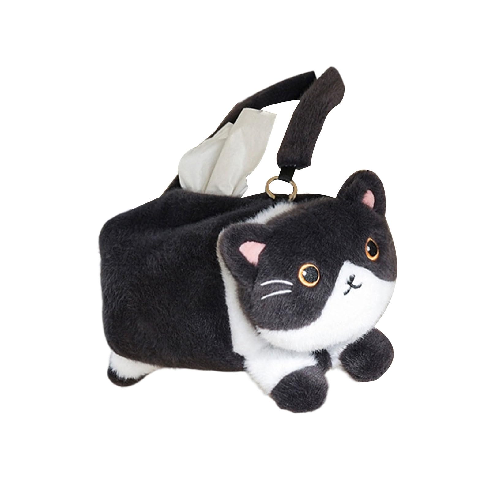 Multipurpose Plush Tissue for Car Compartment Holds Wet Keys Change Car Tissue Organizers