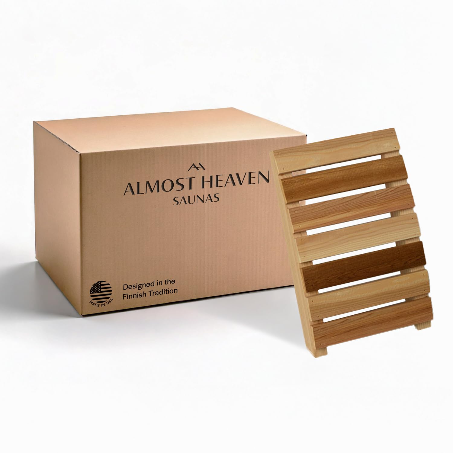 Almost Heaven Saunas Sauna Backrest, Luxury Home Sauna Accessory in Cedar Handmade in The USA, Traditional and Infrared Sauna Accessories, Wooden