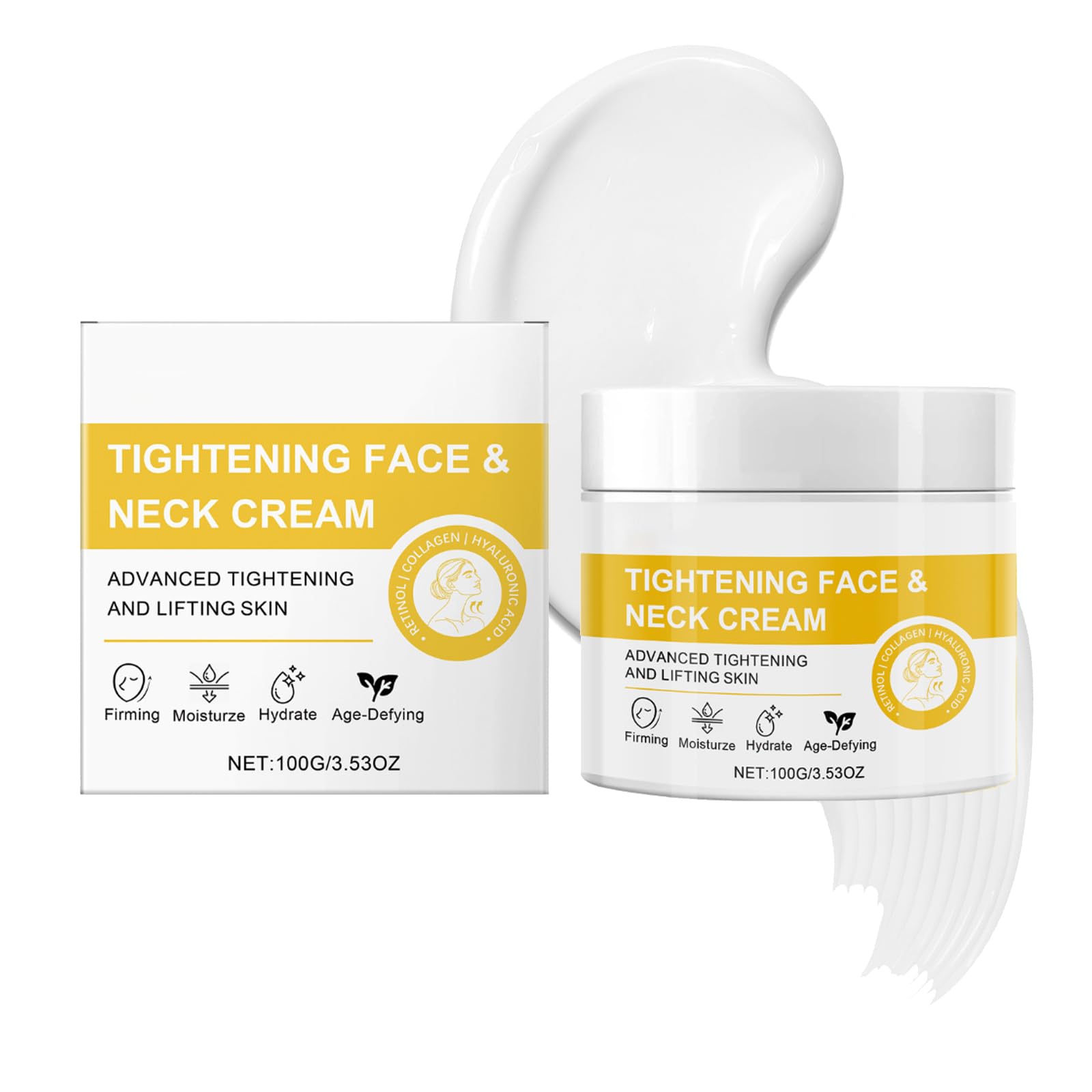 Reepic Cosmer Tighten and Lift Neck Firming Cream, Moisturizer Neck Creams for Tightening and Firming, Anti-Aging Neck Creams Tightening Lifting Sagging Skin and Hydrating