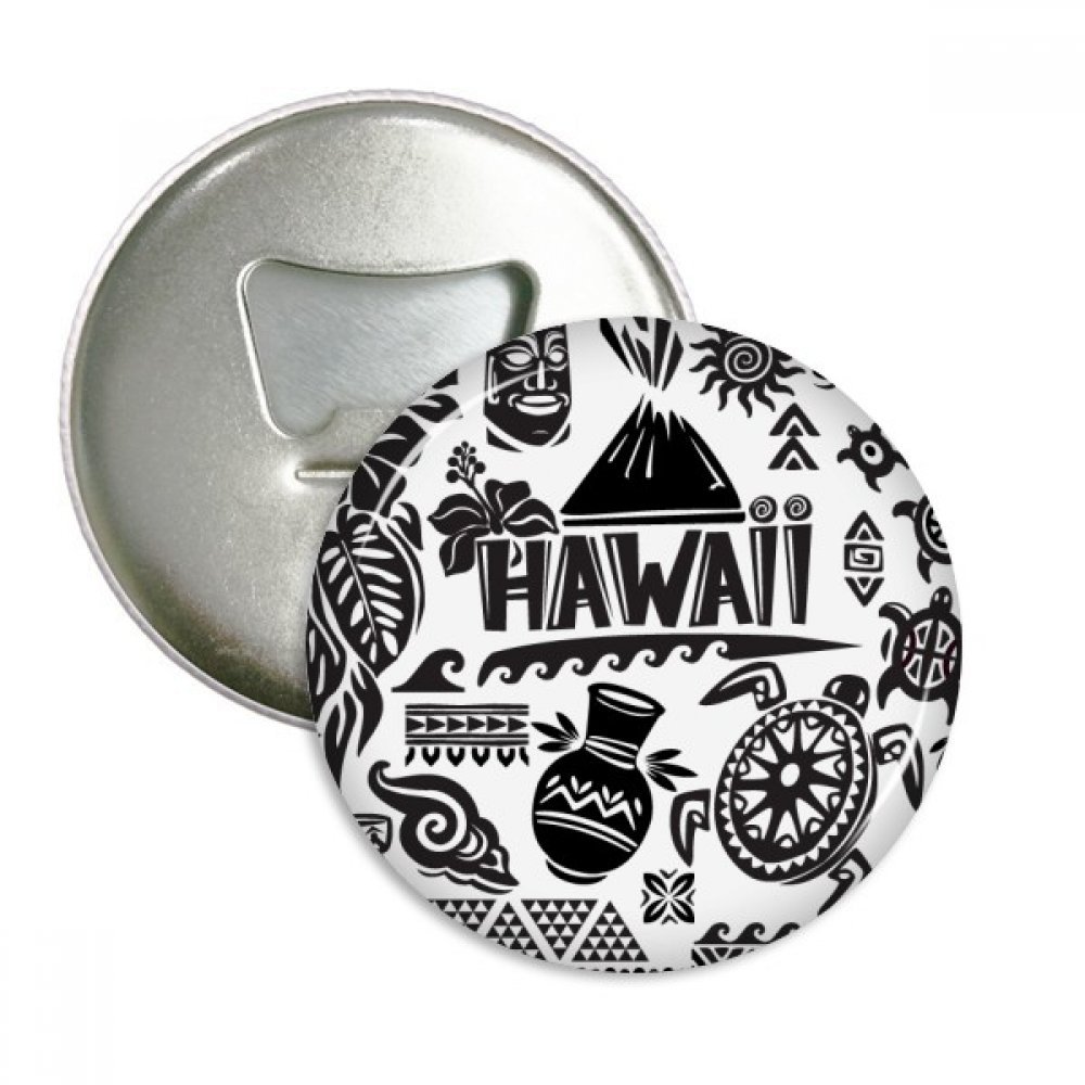 Badge bouton Hawaï et Amérique, le cadeau idéal pour collectionneurs de magnets