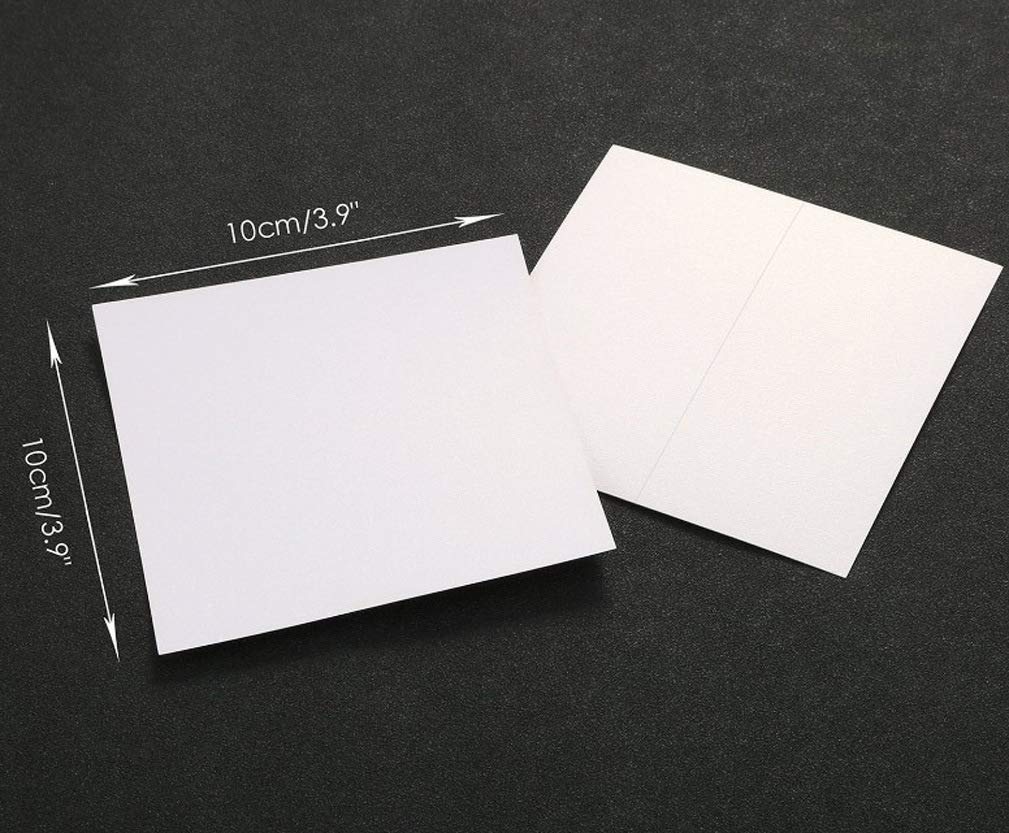 byou Segnaposto,Carte di Nome Luogo 100 Pezzi Bianco Perla Bianche Carte da Tavola er Decorazione di Matrimonio Festa 10 * 10cm