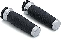 Vista 7 de Kuryakyn 5941 Empuñaduras de manillar trilladora para acelerador y embrague, control del acelerador de doble cable: motocicletas Harley-Davidson
