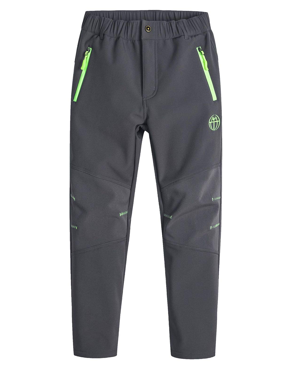 Pantalon Softshell Enfant - Imperméable, Coupe-vent, Doublure Polaire Pour Outdoor