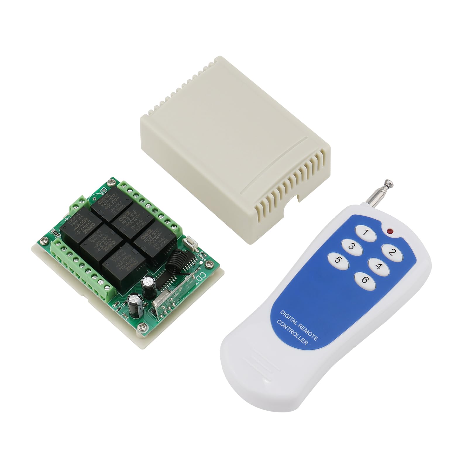 6 Channel Remote DC 12V 6-Channel Wireless Remote Control - 1000M Range ...