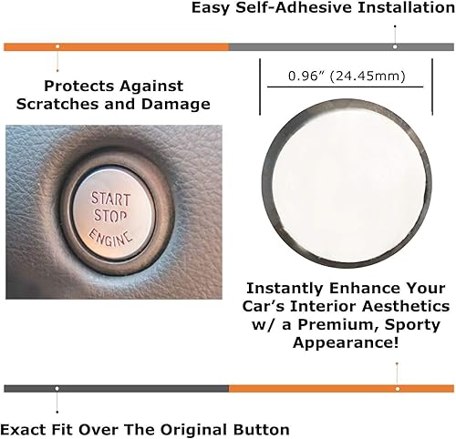 Miniatura 2 de iJDMTOY JDM Style Sports - Cubierta de botón de arranque y parada de motor de fibra de carbono real sin llave, compatible con Toyota MKV Supra GR