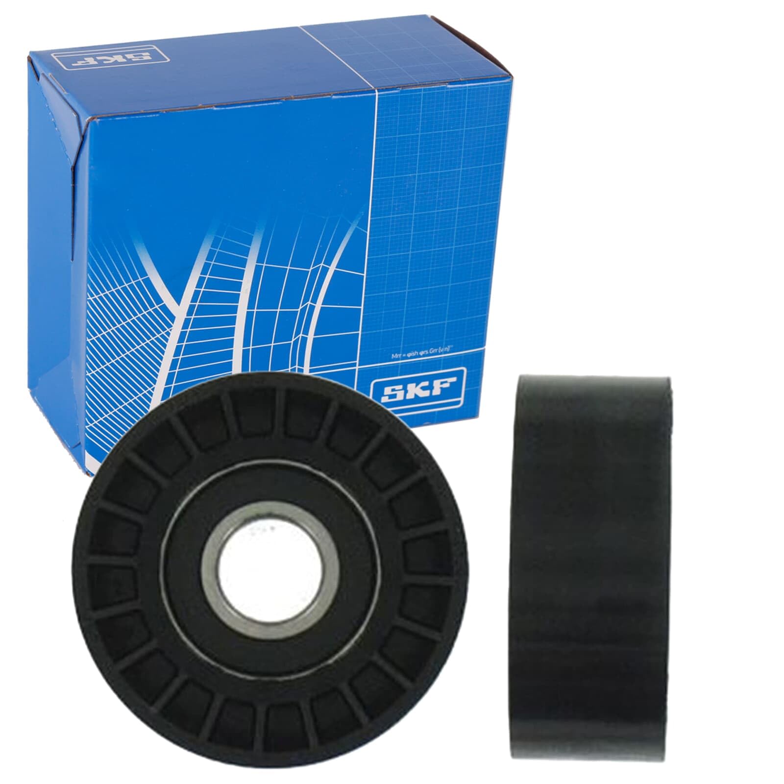 SKF V-Ribbed Belt Idler/Guide Pulley VKM 32104 Top Position Height 78 mm Length 76 mm Width 49 mm - OE Quality