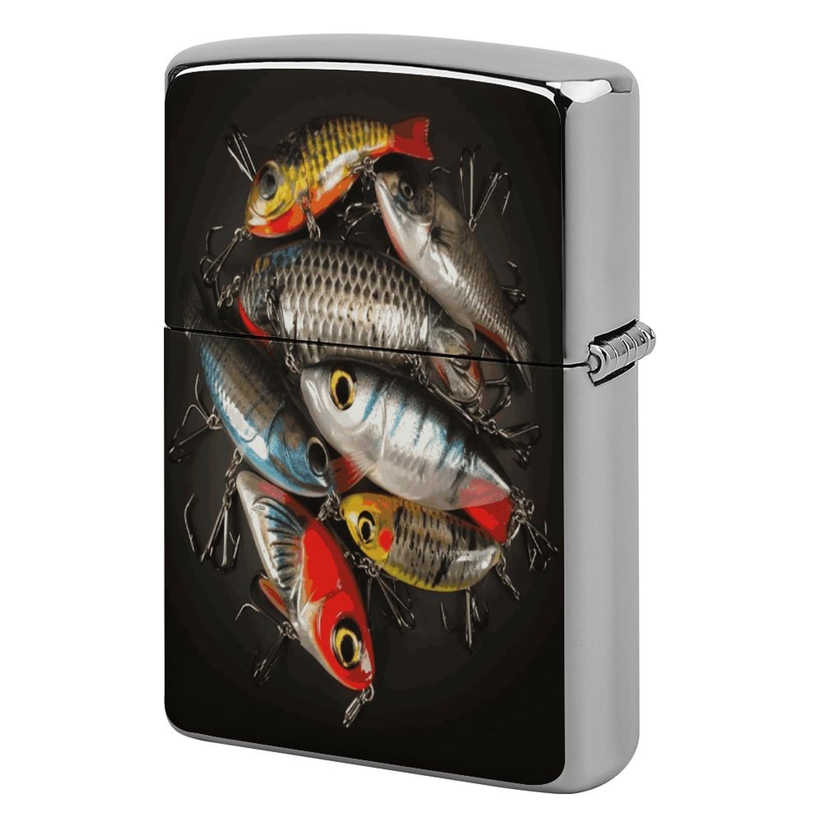 Fodpand Style Fishing Bait Metal Lighter Case Cover Lighter Sleeve