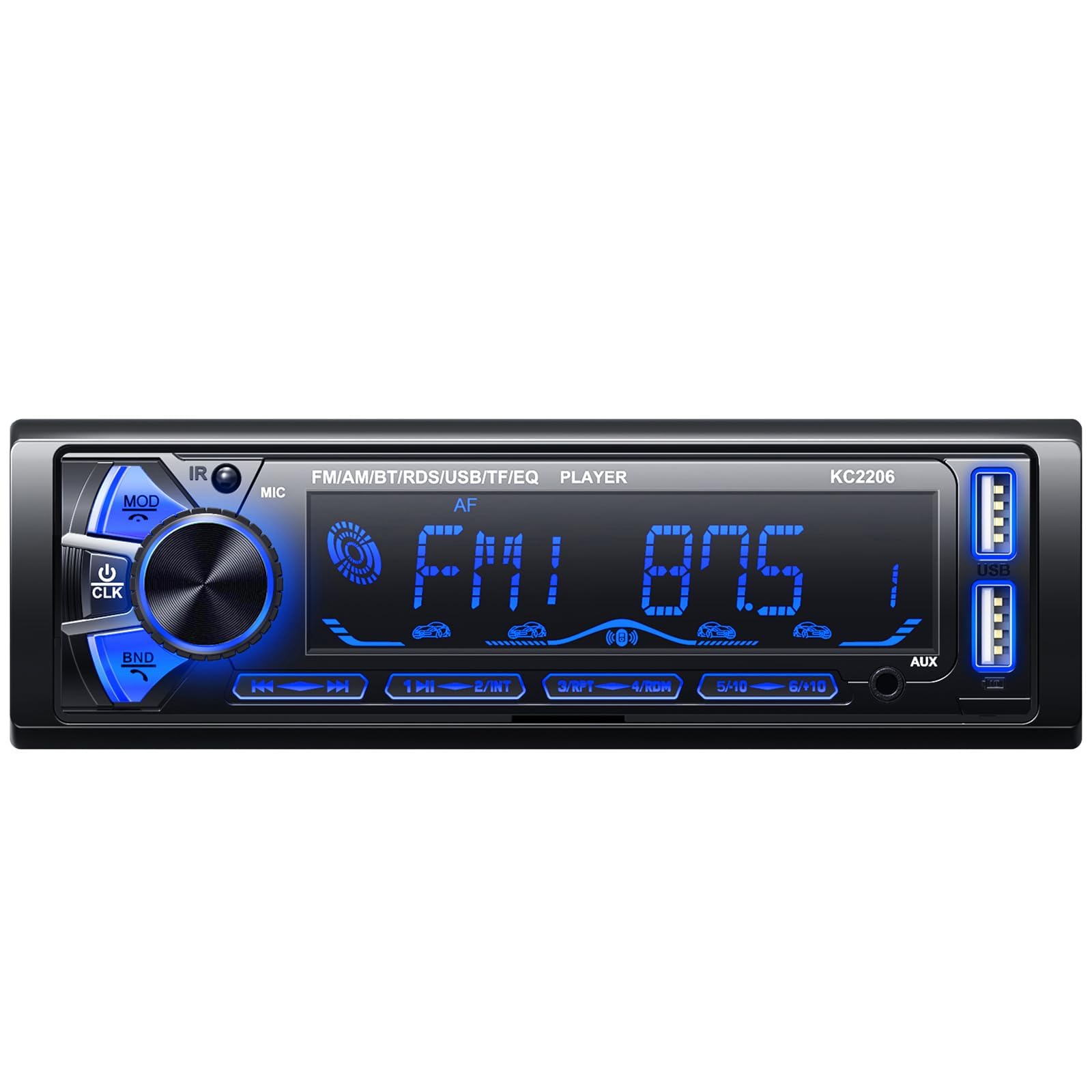 Radio para Coche Bluetooth 1 DIN Pensada para Gestionar Mejor Las Llamadas en Marcha