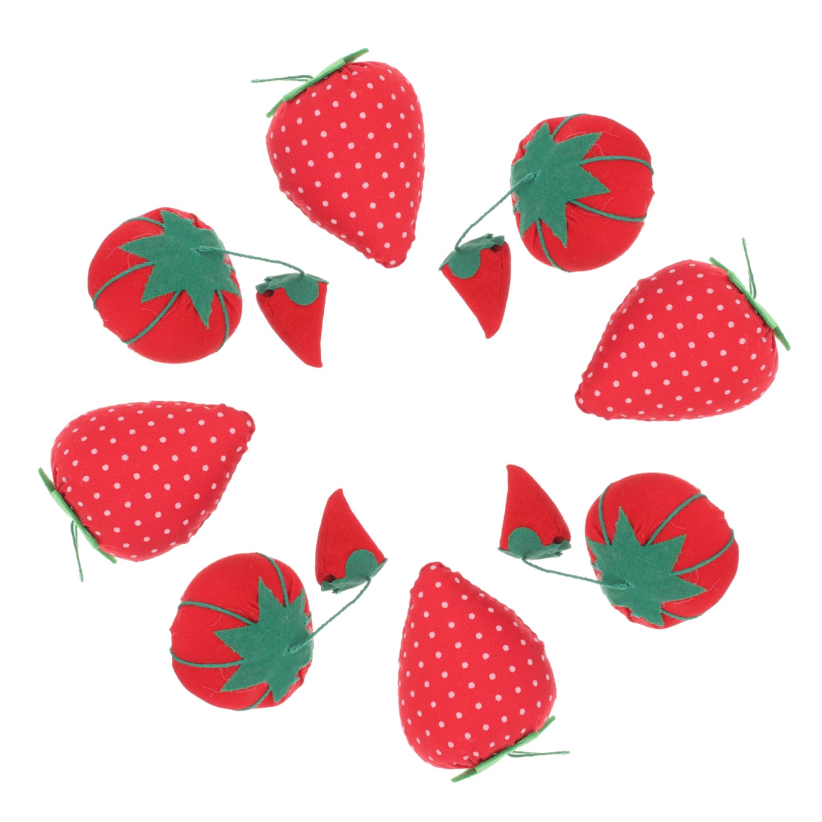 NUOBESTY Juego De 4 Alfileteros Reutilizables Con Forma De Tomate Y Fresa Para Adultos Portaagujas Para El Hogar Kit De Costura (10 Unidades)