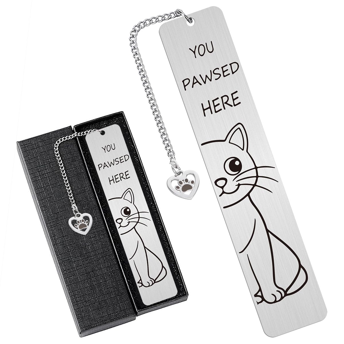 Bonitos regalos para gatos, divertido marcapáginas de metal para leer mujeres, accesorios de libros para niñas amantes de los gatos, regalo de jubilación para mujeres, amantes de los libros,