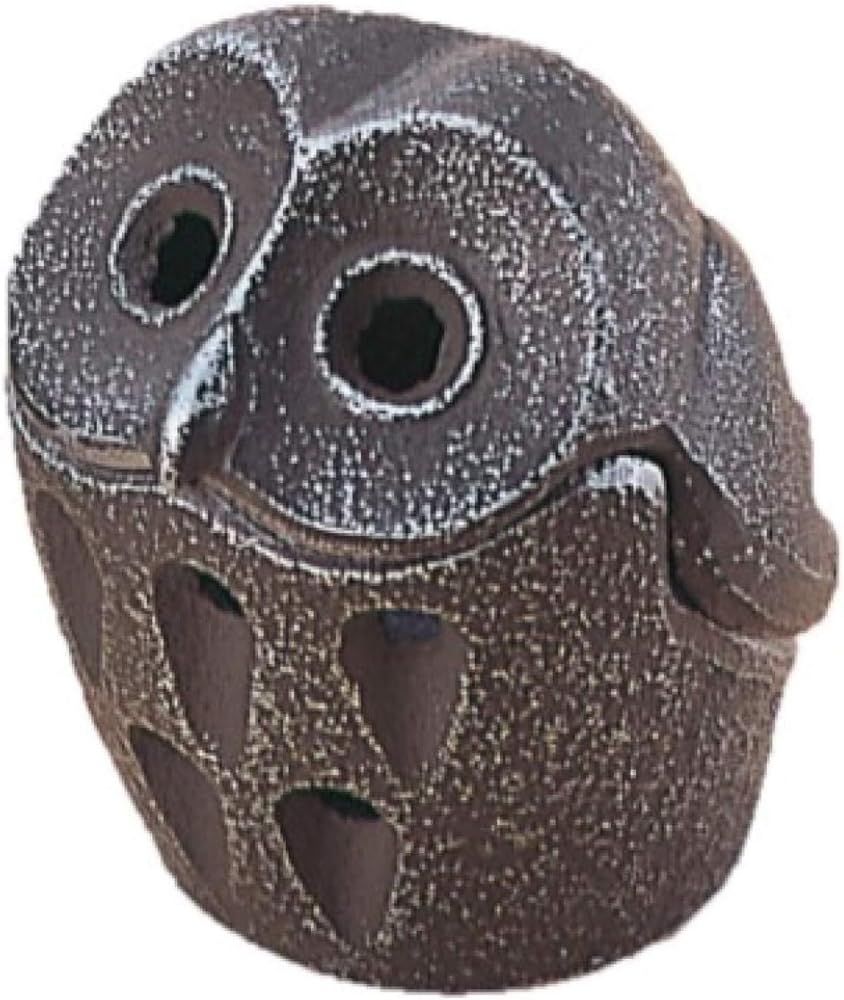 Iwachu Incense Burner Owl Silver/Brown Small 29245 Nambu Ironware : Home & Kitchen