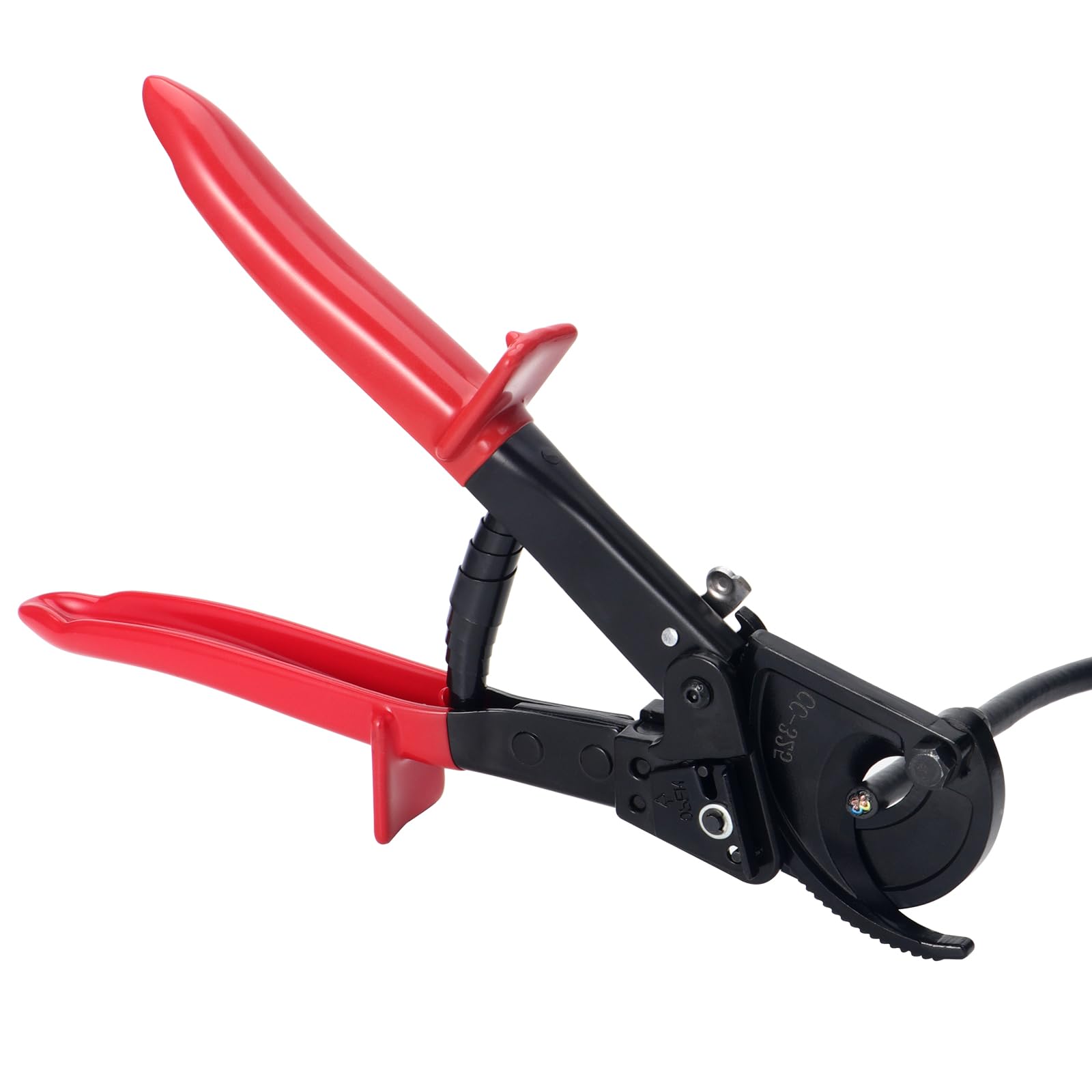 MALAYAS HS520A - Tagliacavi a cricchetto, in alluminio e rame, resistente, per cavi in alluminio e rame fino a 400 mm², tagliacavi a cricchetto