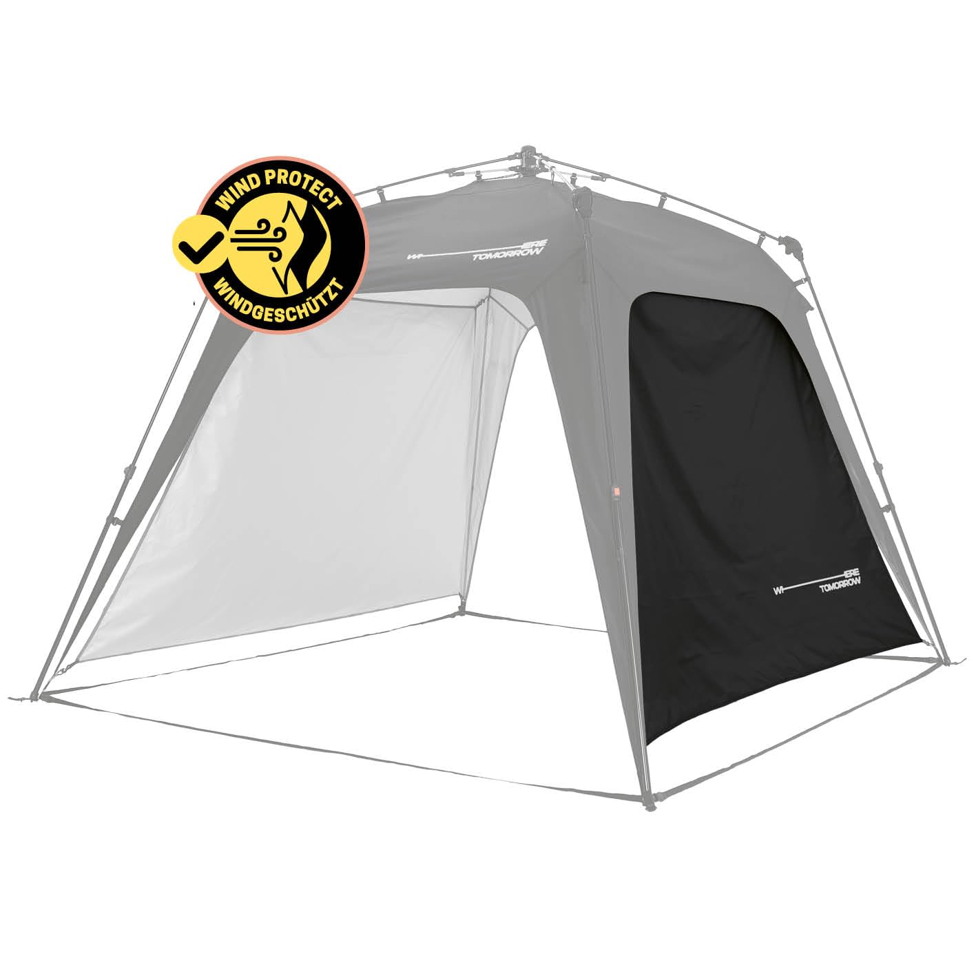 camping pavillon mit seitenwänden Lumaland Outdoor Seitenteil für Pop Up | Seitenwand für Gartenzelt & & Partyzelt | 225 x 155 x 132,5 cm Frame-Lens:Crystal Blue-Prizm Sapphire-Prizm Iced (25) Taschenhalter Handschuhe Fox Ranger Swarmer