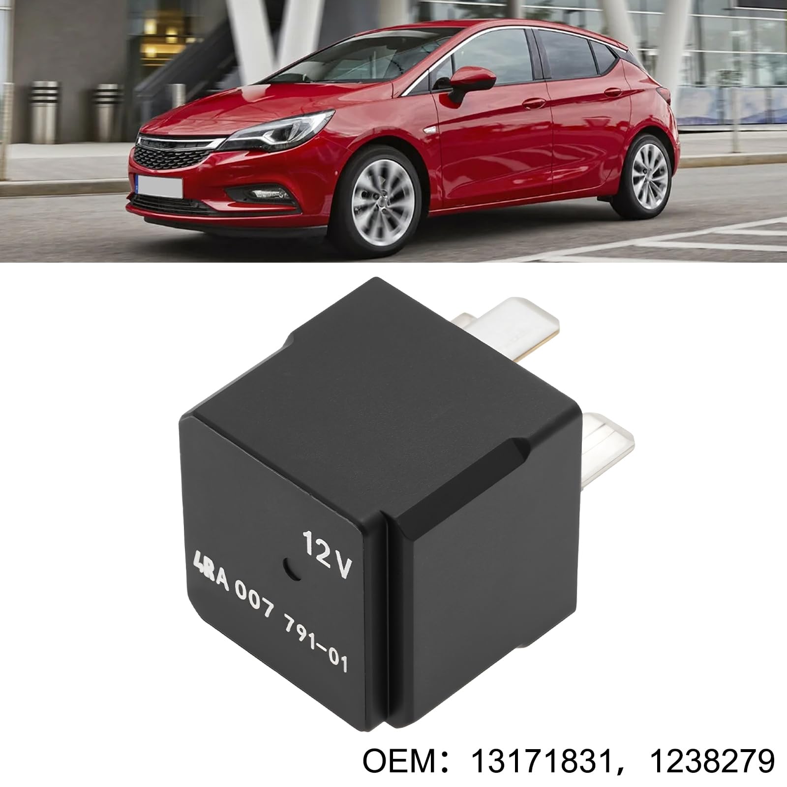 VGOL - Lot De 2 Relais 4 Broches 12V/40A - Référence 4RA007791-01 - Compatible Mercedes, Opel Et Autres