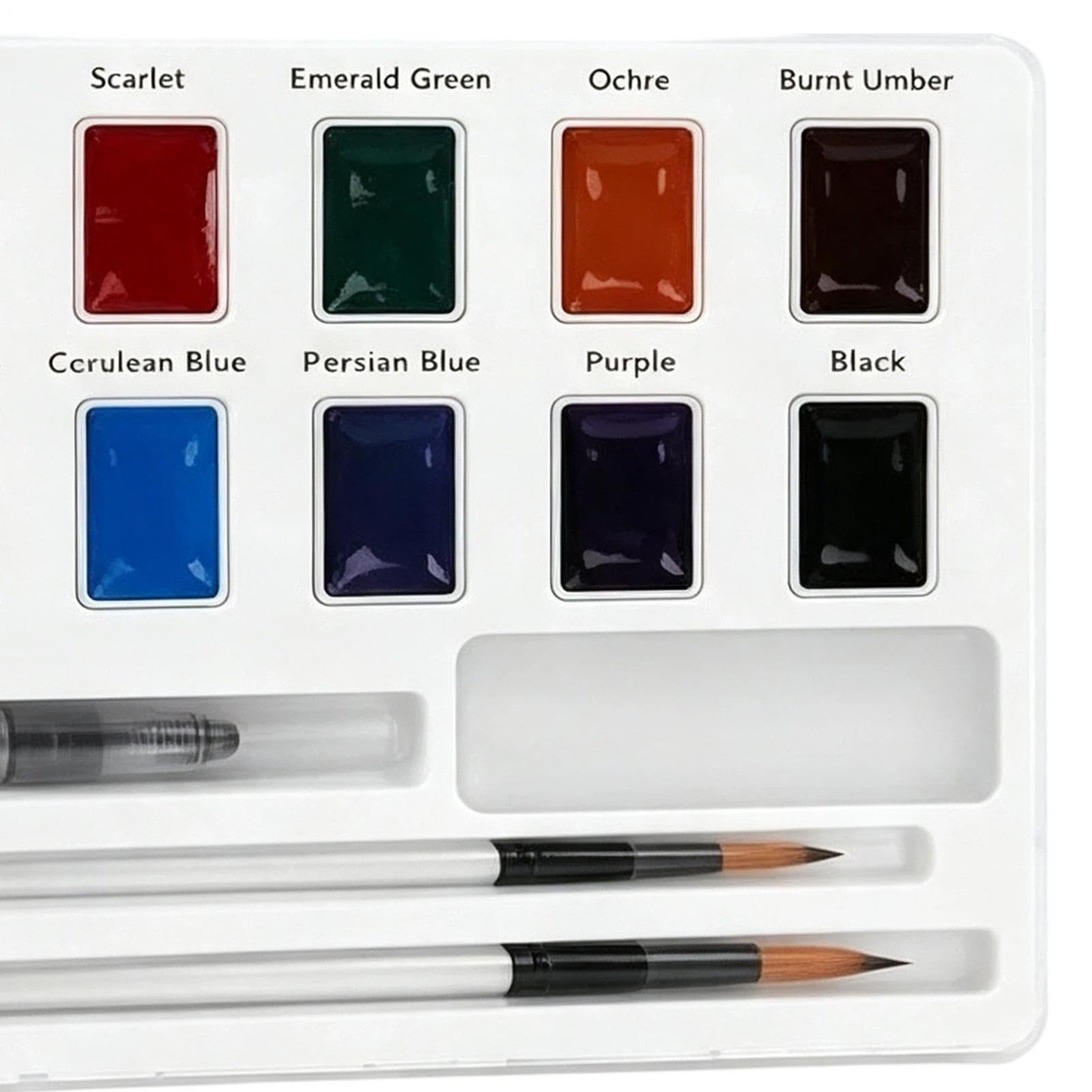 Aquarellfarben Set für Anfänger 12 Farben mit Pinsel Tierbuch | Lernen Sie Aquarell mit Tierillustrationen. Tragbare Reisedose, für Kunstunterricht, Heimpraxis, ideal für Kreativität