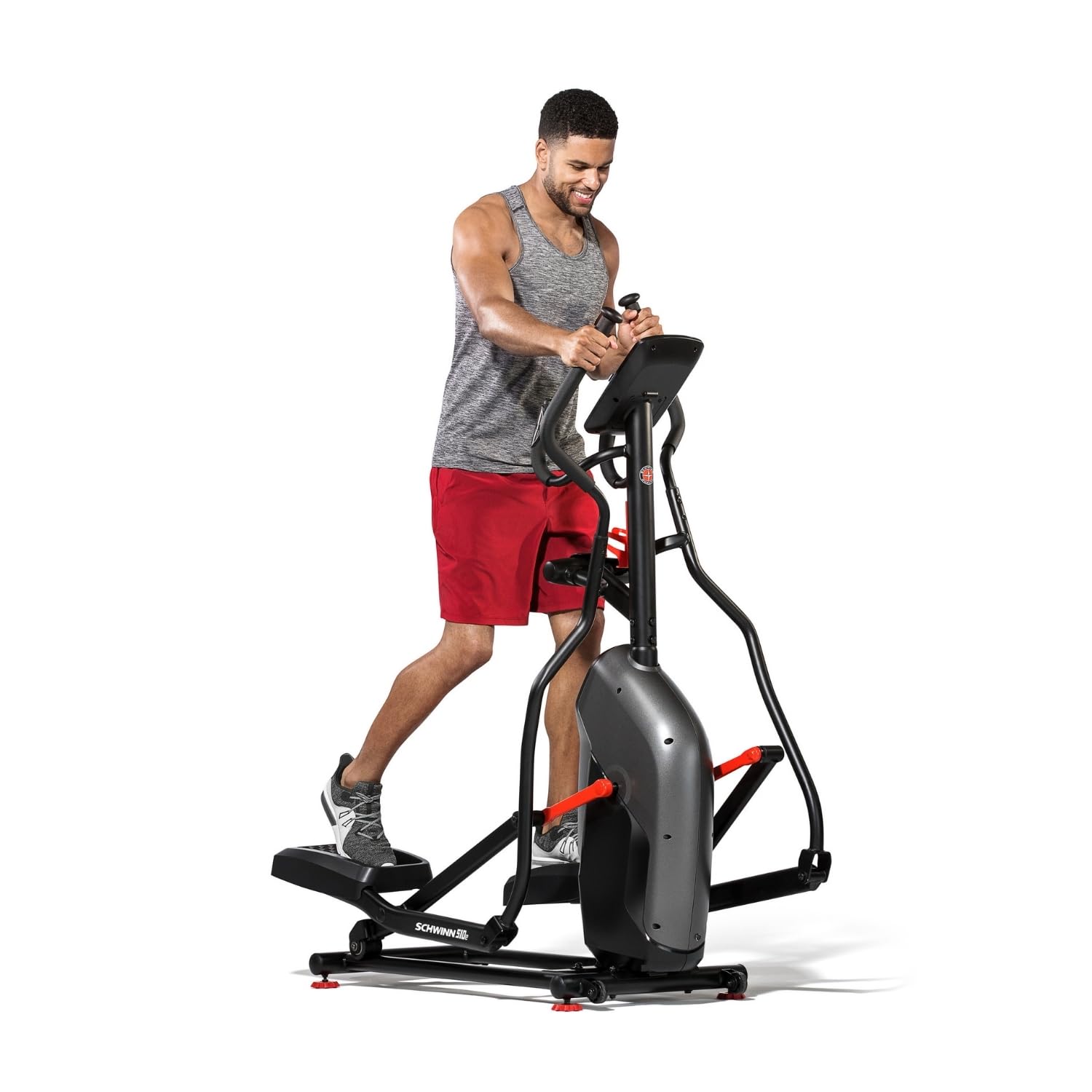 Schwinn Serie de Elípticas – Modelos 510E y 590E Compactas, Silenciosas y Conectadas con Resistencia Magnética, Entrenamiento de Bajo Impacto y Compatibilidad con Apps