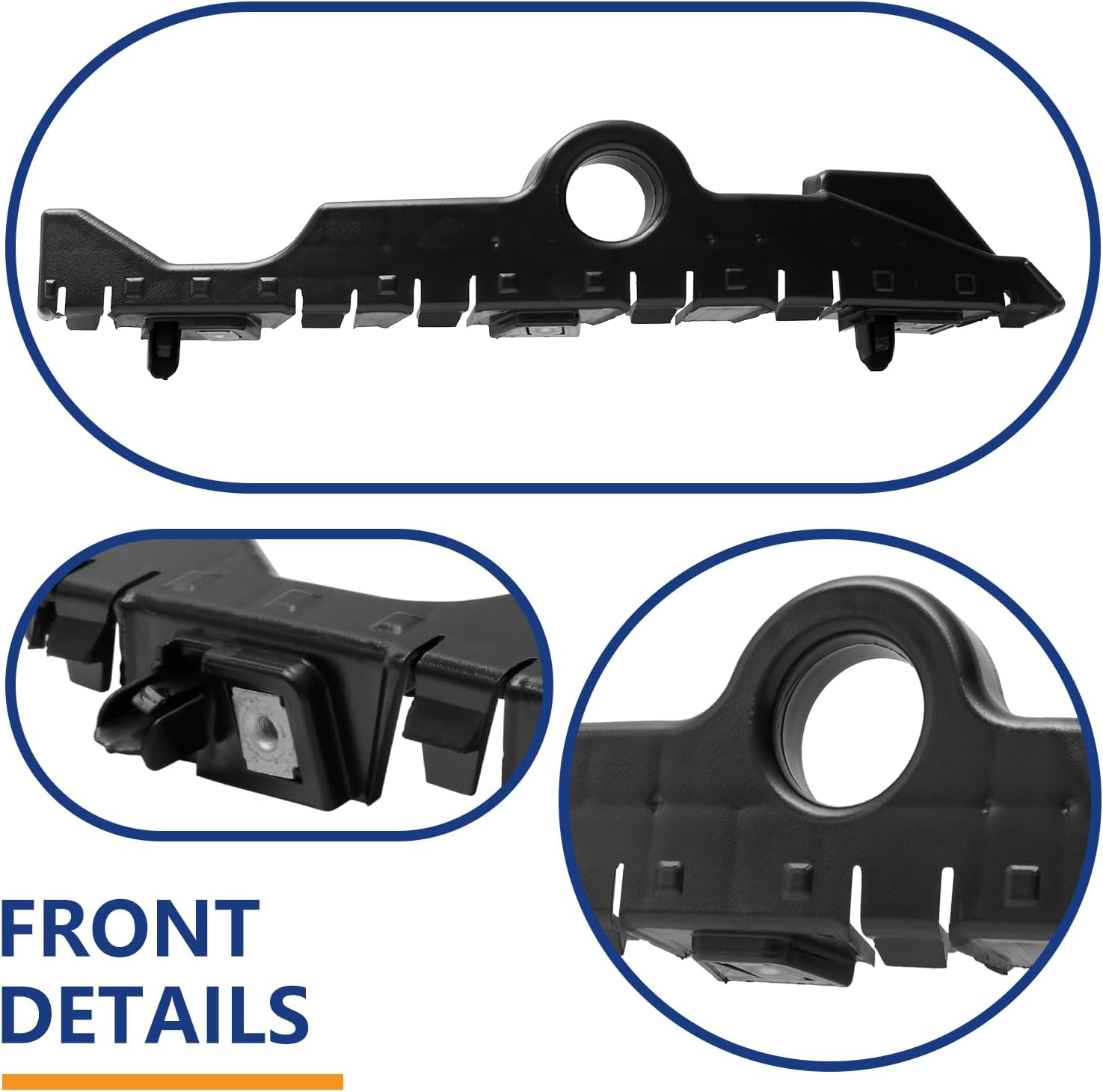 BXZ Front Bumper Cover Support Bracket Mount Passenger Right Side Cover Guide for 2019-2023 Chevy Silverado 1500