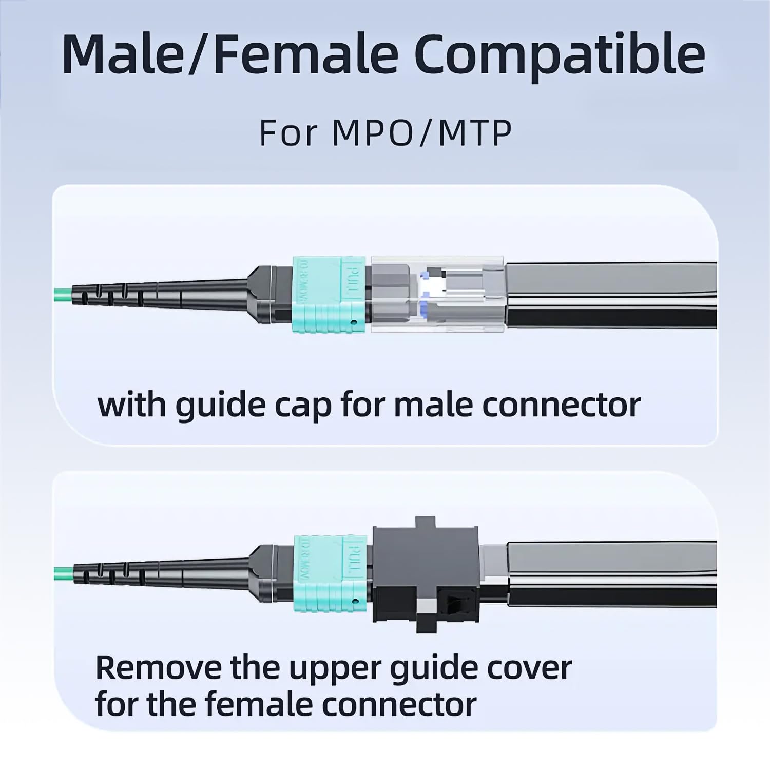 Penna per la pulizia delle fibre ottiche, pulitore per connettori MPO/MTP Strumenti per la pulizia delle fibre ottiche, 600 volte di pulizia