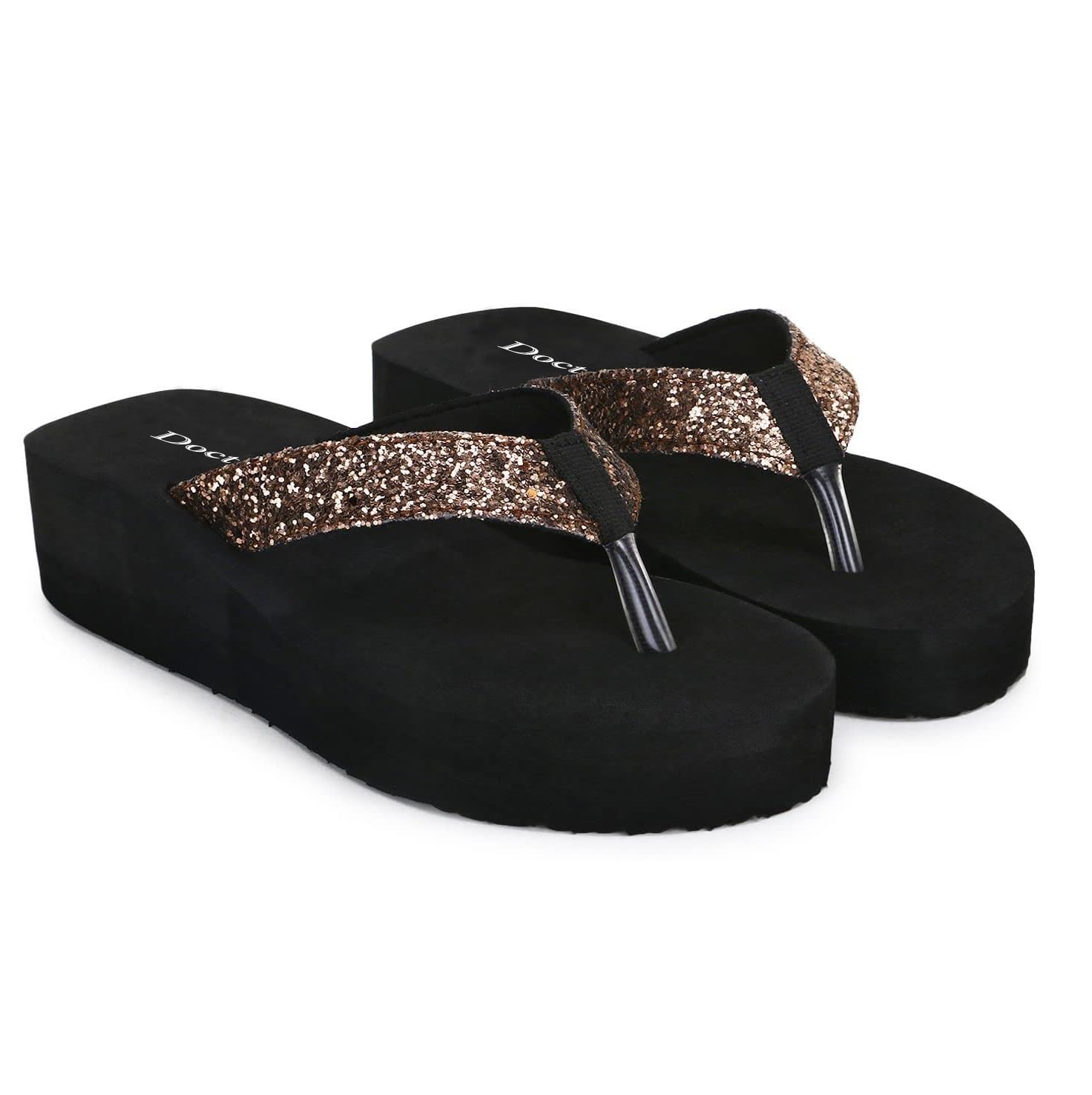 Doctor Walk Extra Soft Ortho Slippers for Women (WDW-021-Gold-06) Gold 7 Kids UK