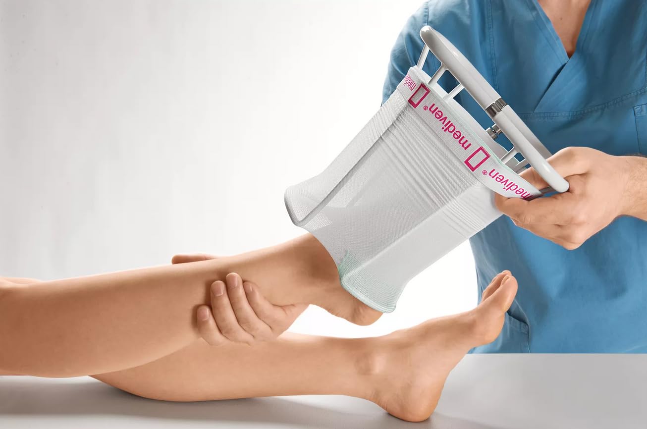 medi Hospitalbutler - Supporto regolabile per calze a compressione medica, evita danni alla calza