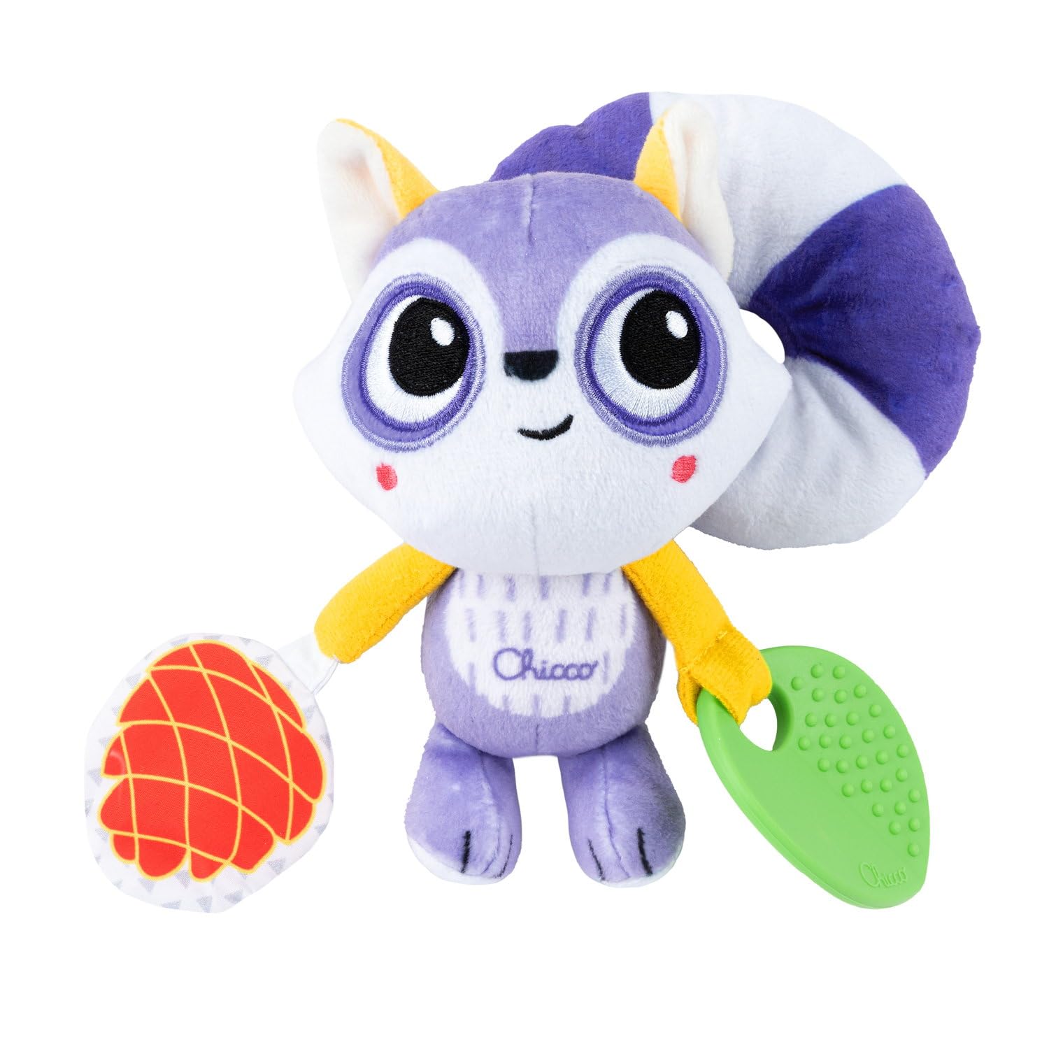 Easy Grab Turtle Toy, zacht babyspeelgoed met rammelaar, spiegel