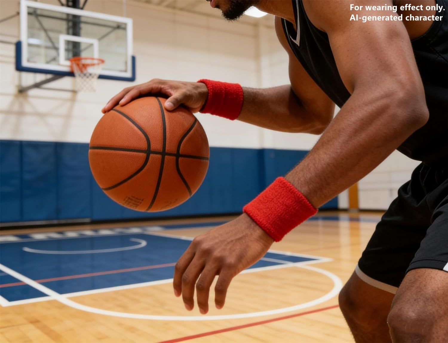 Juego de 9 bandas para el sudor, incluye 3 diademas deportivas y 6 muñequeras de algodón colorido para hombres y mujeres, bandas atléticas para baloncesto, tenis, entrenamiento