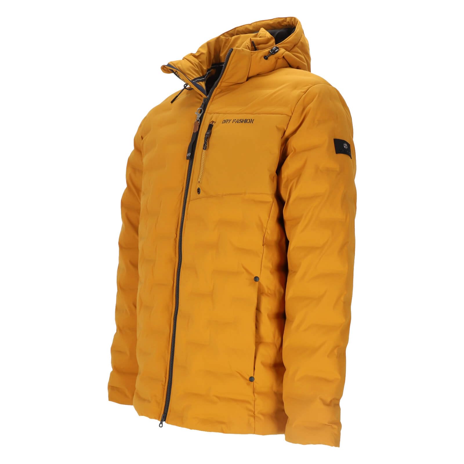 Dry Fashion Herren Steppjacke Esbjerg gefüttert - Gesteppte Jacke mit abnehmbarer Kapuze