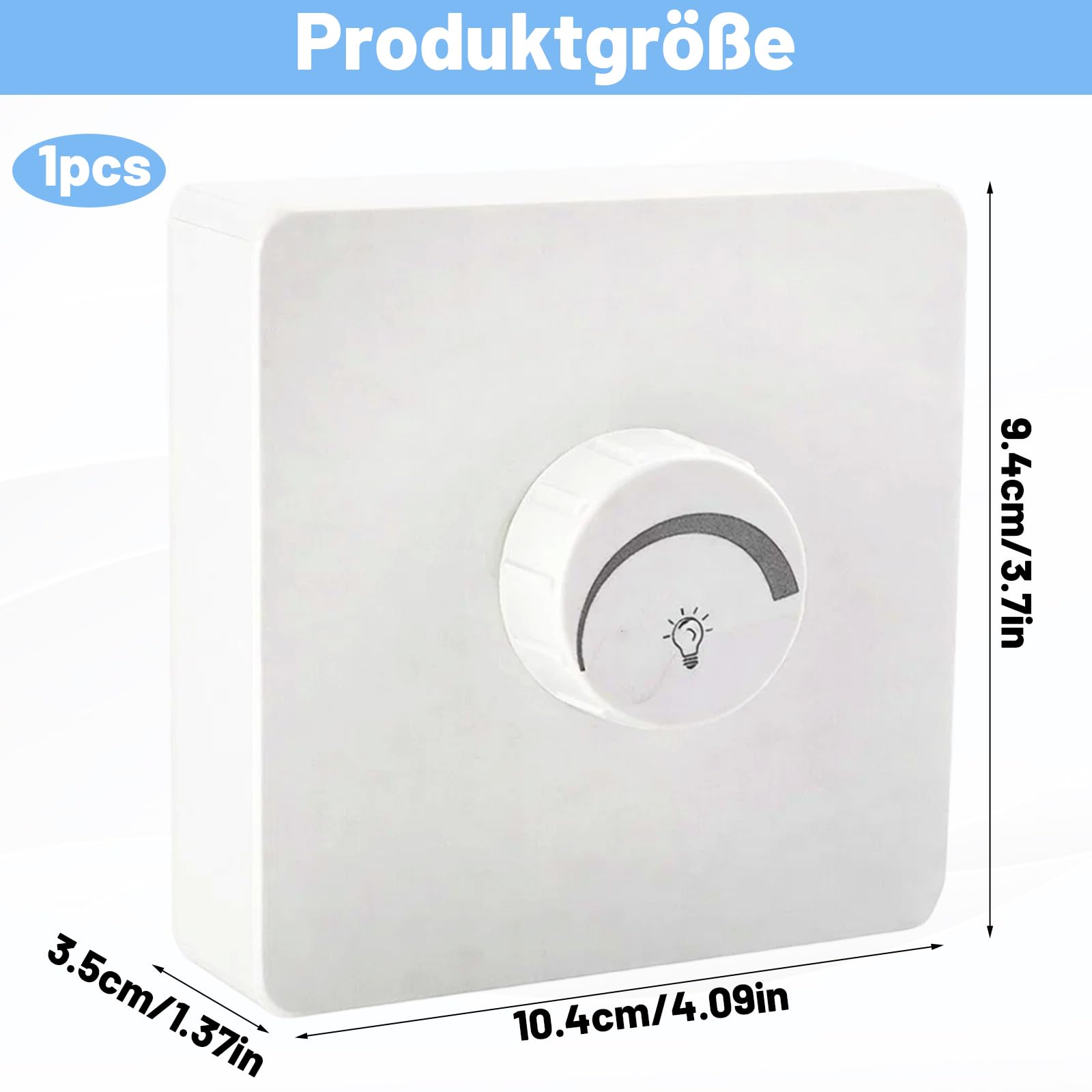 230V LED Dimmer - Regulator Przycisków Do Oświetlenia LED I Żarówek, Regulator Jasności Mocy 1-400W (biały))