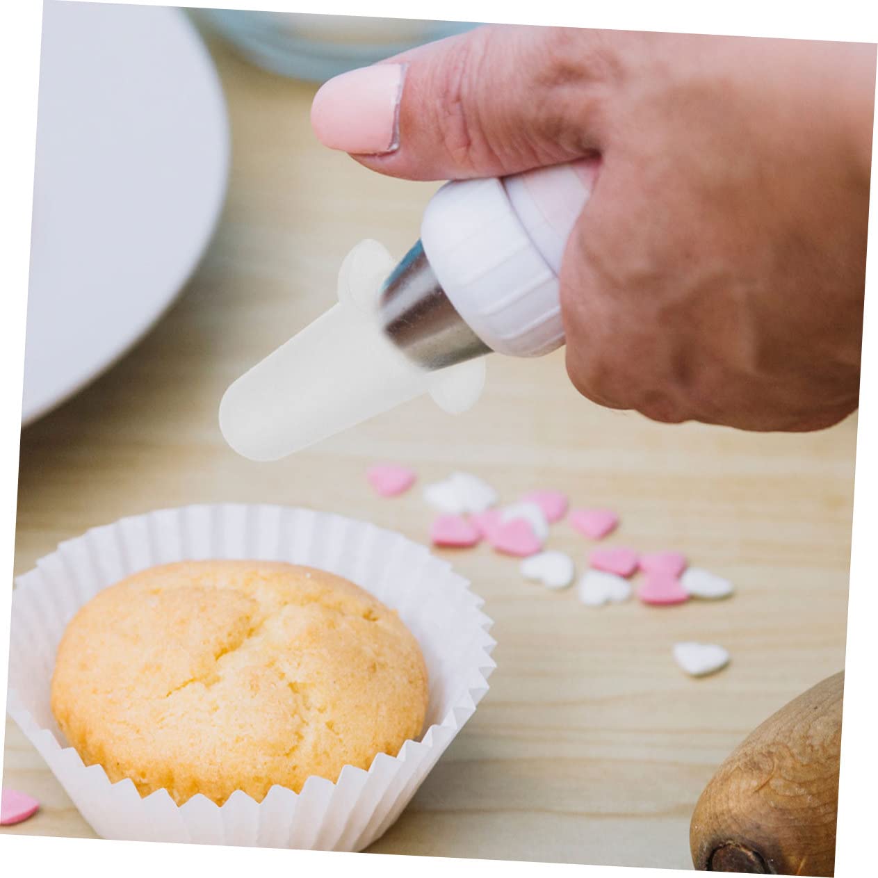 TOPBATHY Cubiertas de Boquillas para Manga Pastelera 6piezas Pequeñas Medianas Grandes Silicona Flexible Protección Punta Tubería Repostería Decoración Pasteles Uso Doméstico y Profesional