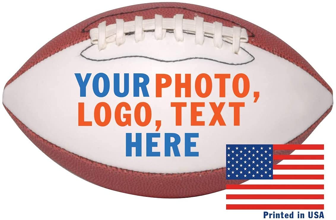 Personalized Custom Mid 9 Inch Football | Official Size 3 | Customized Trophy for Coach, Dad, Any Fan