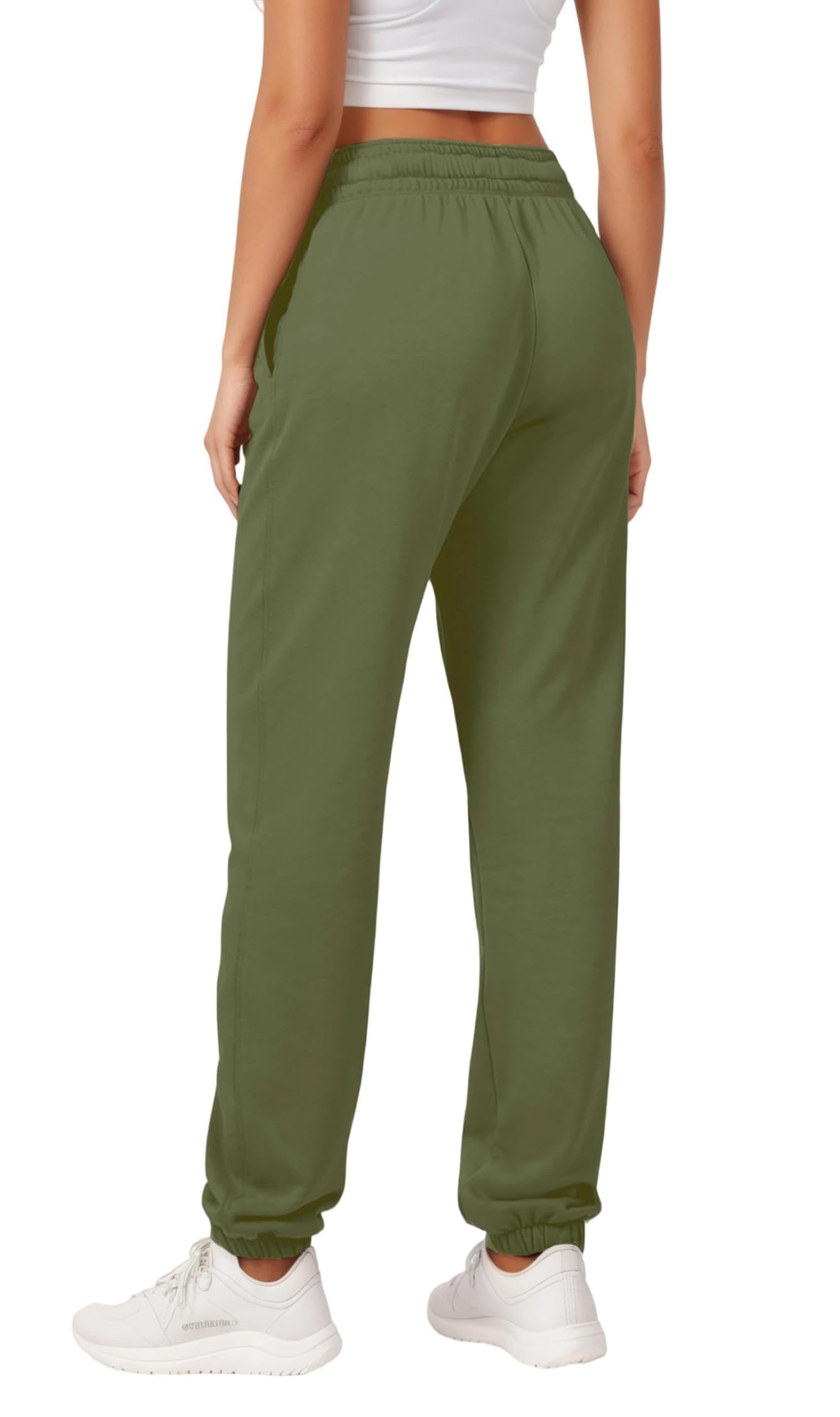 Timuspo Pantalon de jogging long baggy pour femme - Confortable - Avec taille élastique et poches - Pour l'automne et l'hiver