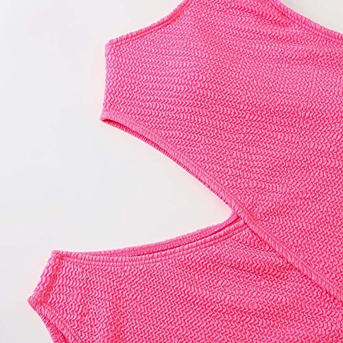 Bikini une épaule rouge pastèque pour valoriser la silhouette en M - 7