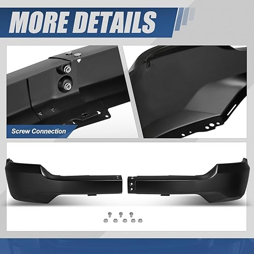 Miniatura 5 de Auto Dynasty Barra frontal para parachoques delantero compatible con Chevy Silverado 1500 2016, 2017, 2018, Silverado 1500 LD, estilo original sin