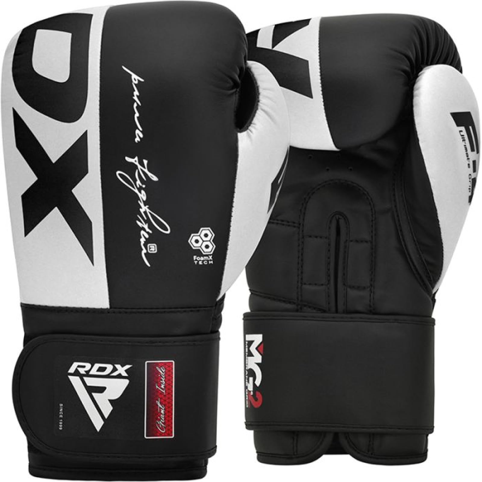 RDX Boxing Gloves F4 Series Punching Gloves Sparring Velcro Kickboxing Training Men Women Practice Authentic Japan Product 12 oz Black