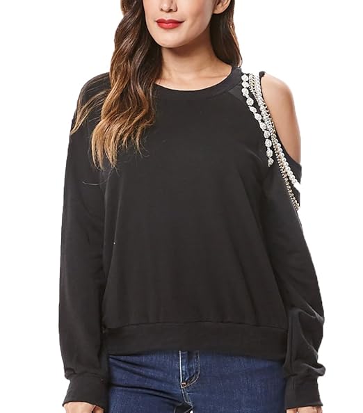 One cold shoulder sweatshirt Clearance