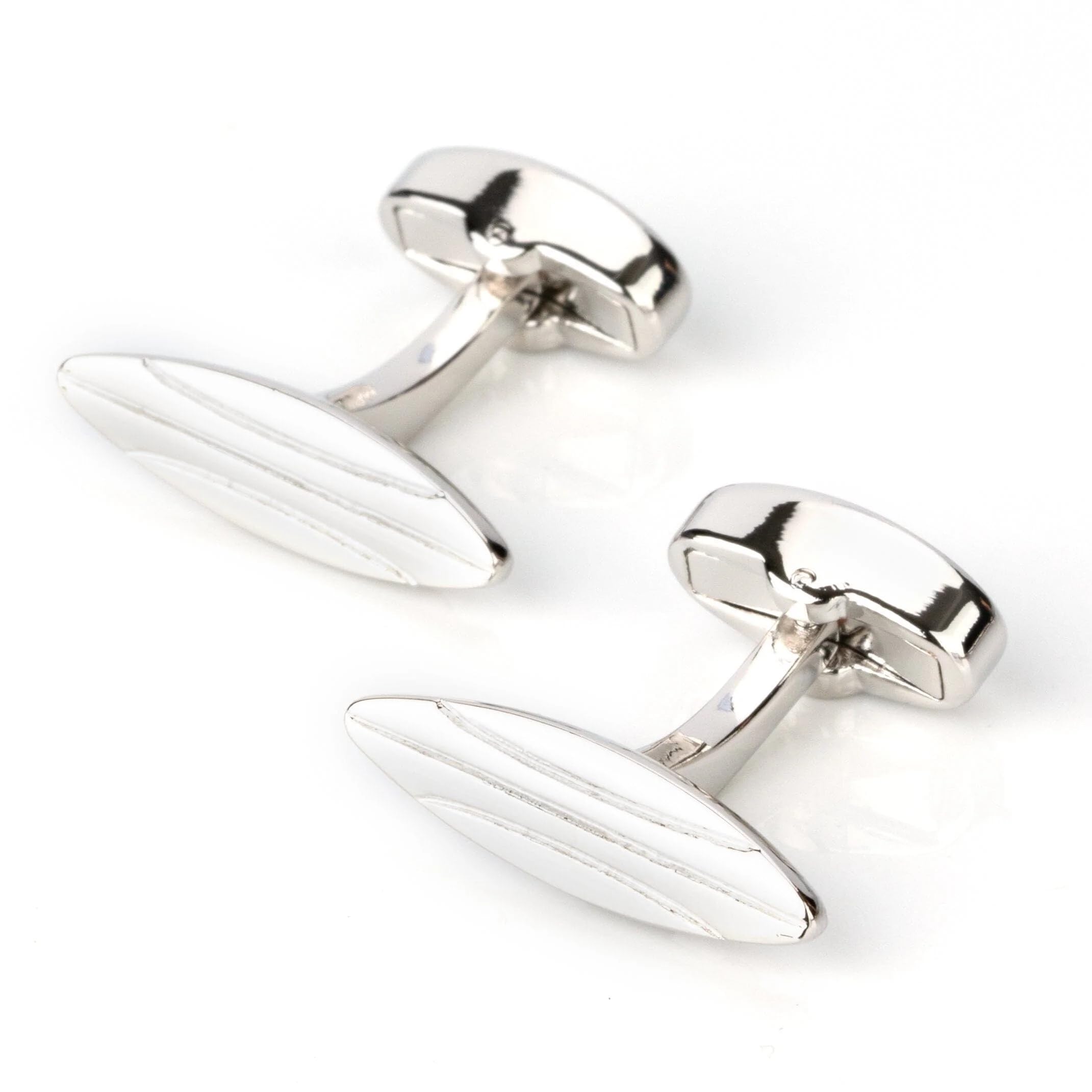 Clinks AustraliaSilver Surfboard Cufflinks, Brass