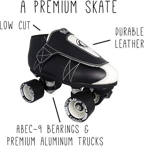 Miniatura 3 de VNLA Junior Tuxedo Jam Skates - Patines unisex de interior para trucos, mermeladas y patinaje de velocidad