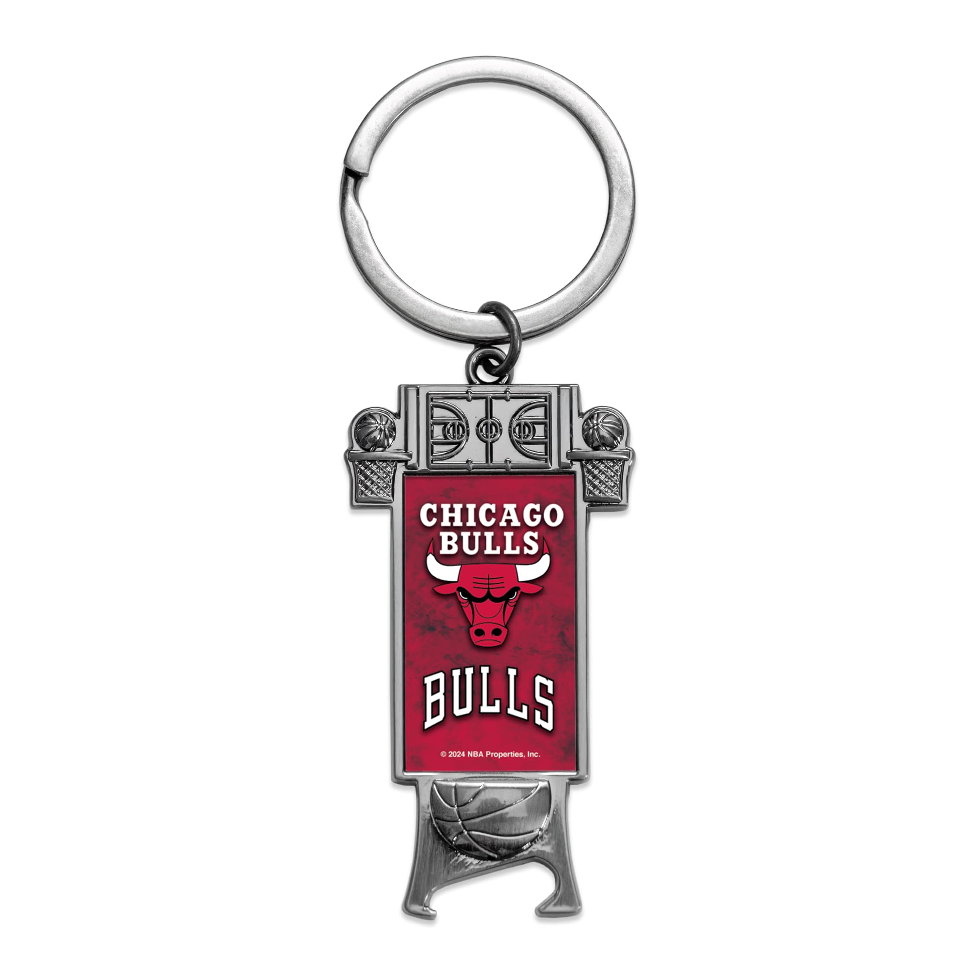 Rico Industries NBA Basketball Chicago Bulls Sculpted Bottle Opener Keychain -Great Gift Item — image 1