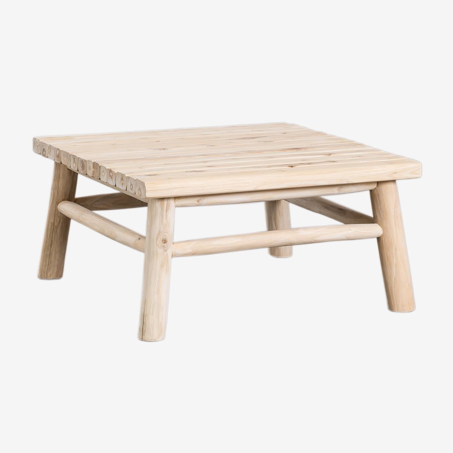 SKLUM Table Basse Carrée en Bois de Teck (80x80 cm) Narel